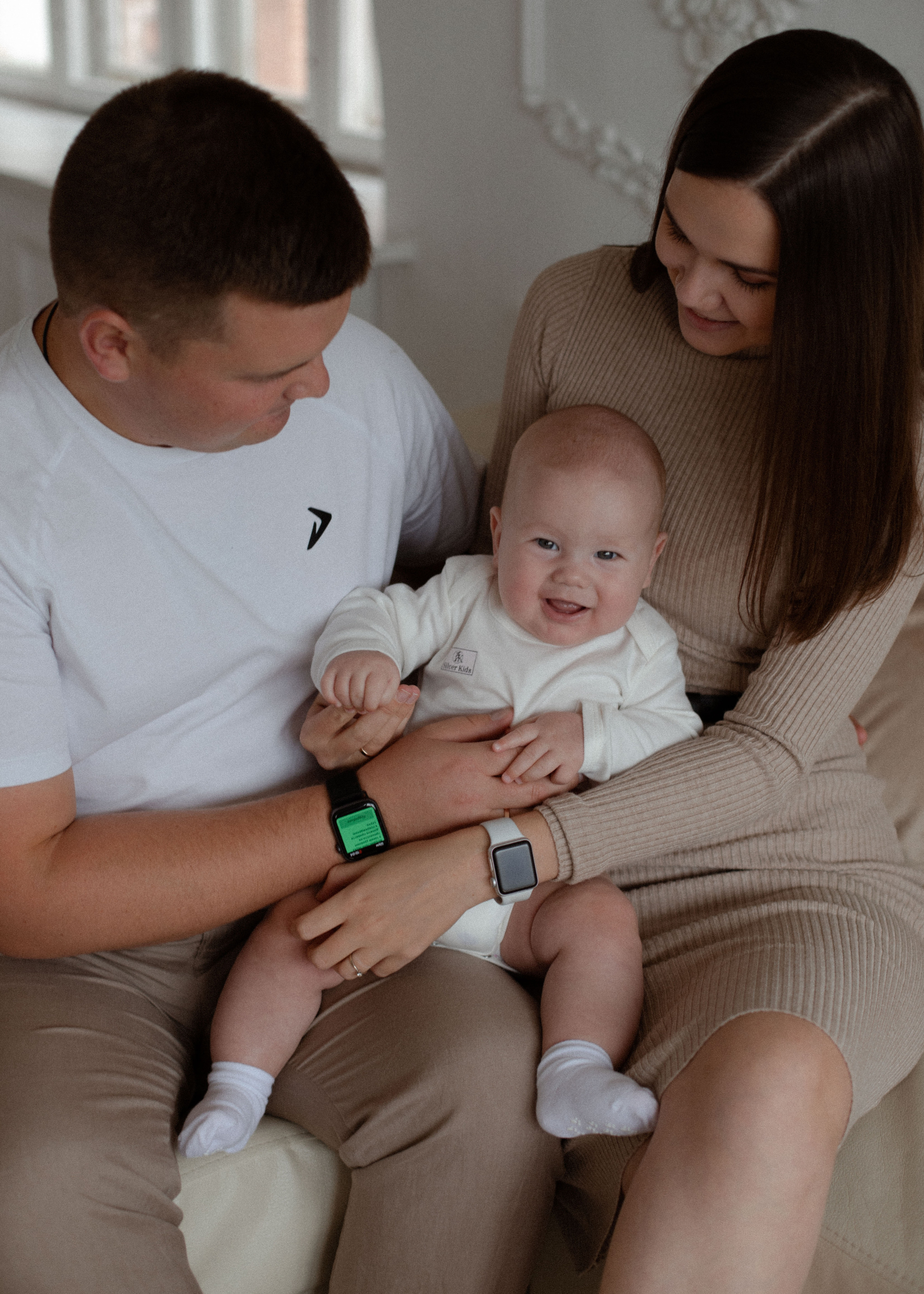 Маленький Илья и его родители. Свадебный и семейный фотограф Ксения Маллер