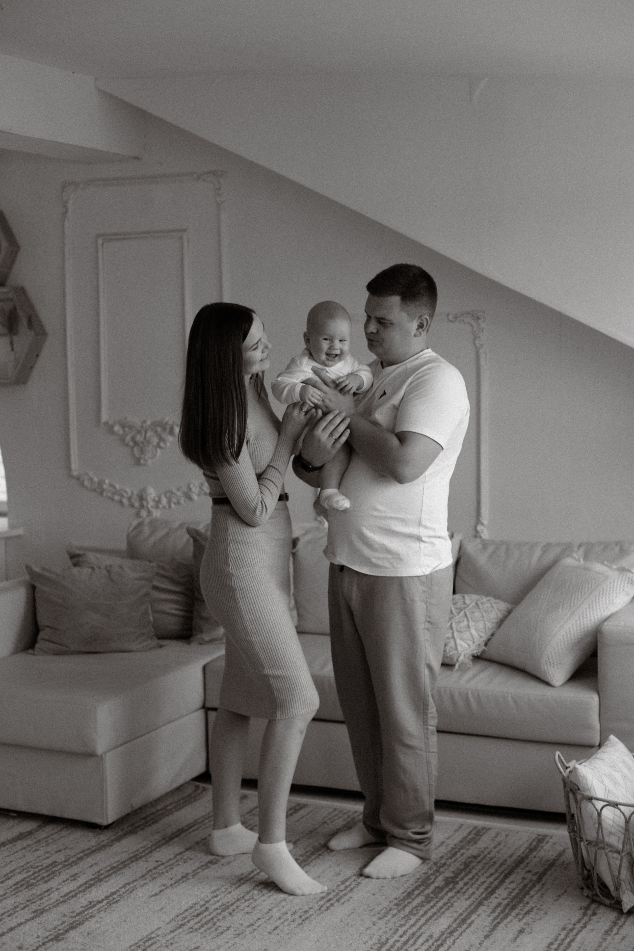Маленький Илья и его родители. Свадебный и семейный фотограф Ксения Маллер