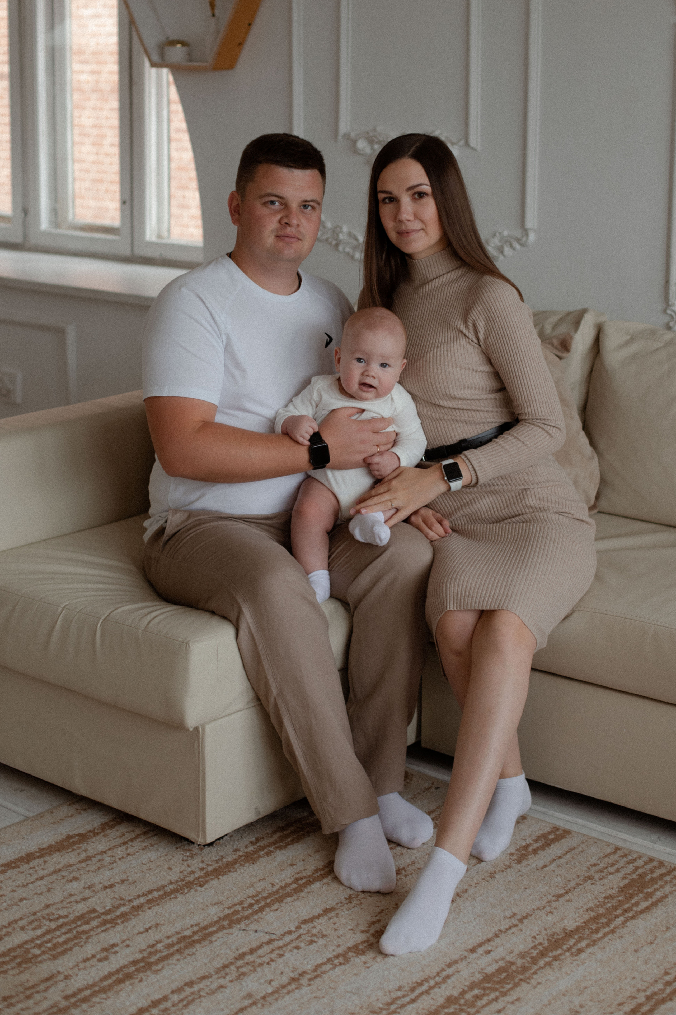 Маленький Илья и его родители. Свадебный и семейный фотограф Ксения Маллер