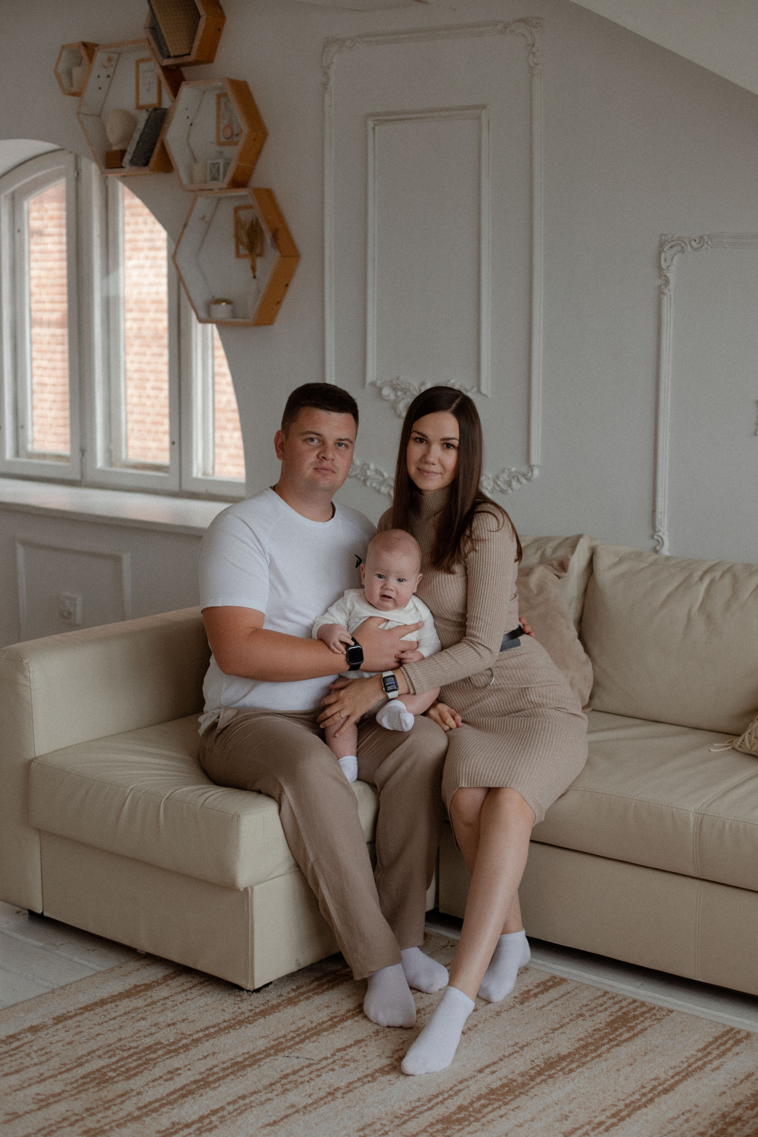 Маленький Илья и его родители. Свадебный и семейный фотограф Ксения Маллер