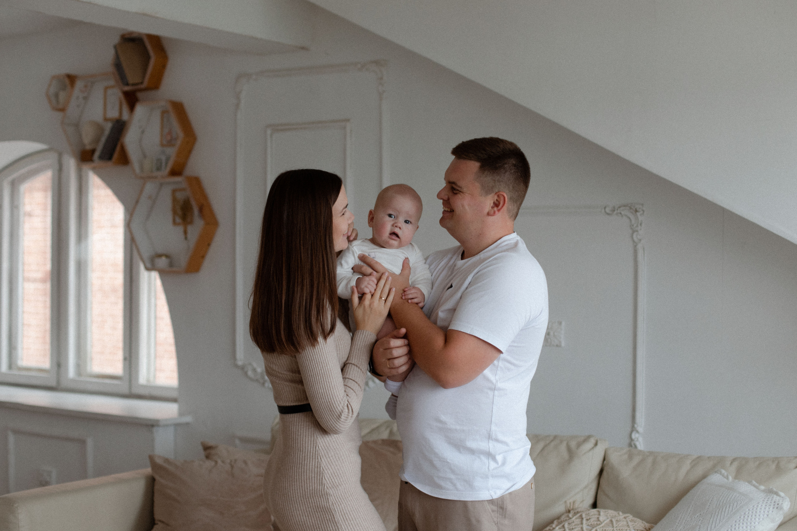 Маленький Илья и его родители. Свадебный и семейный фотограф Ксения Маллер