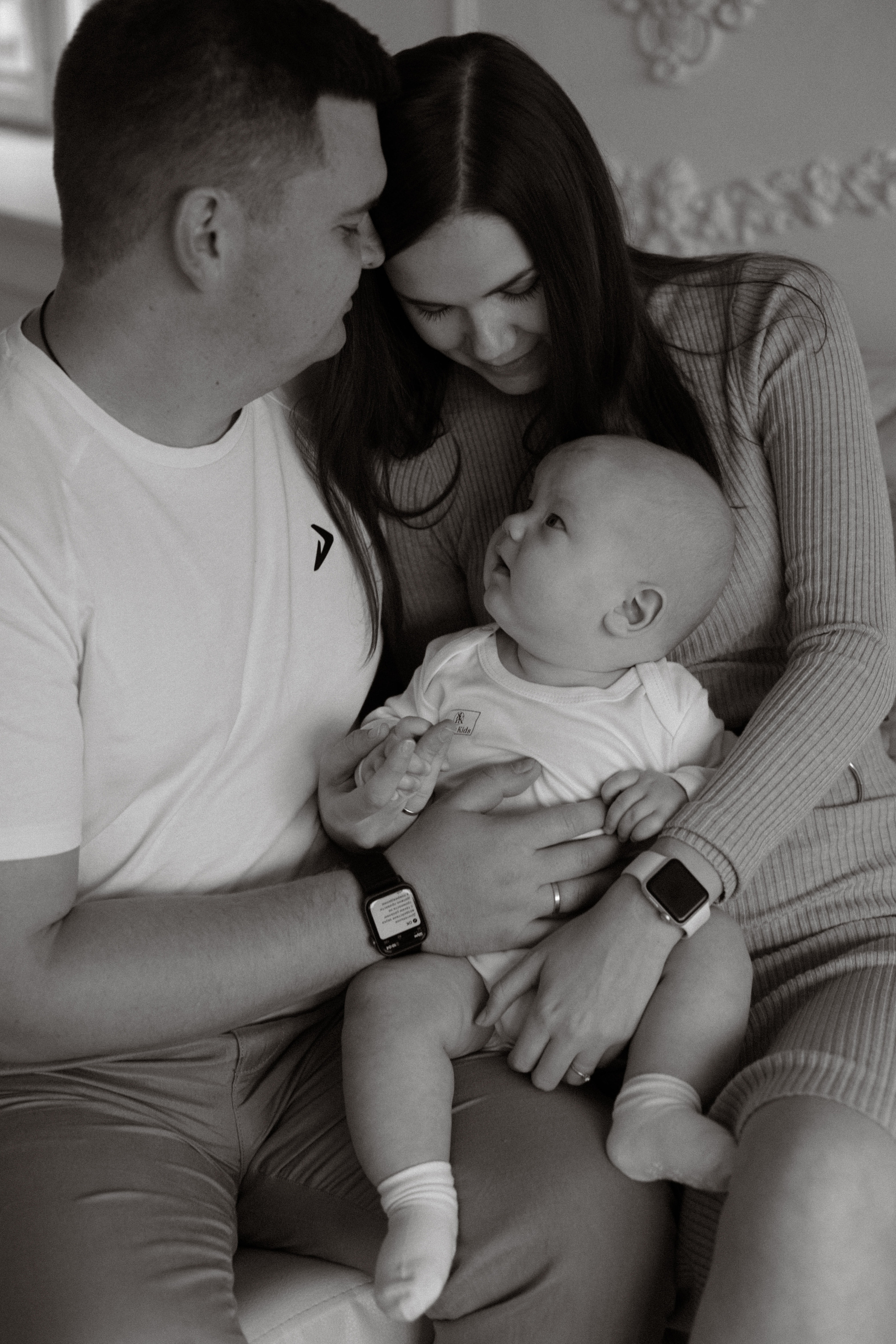 Маленький Илья и его родители. Свадебный и семейный фотограф Ксения Маллер