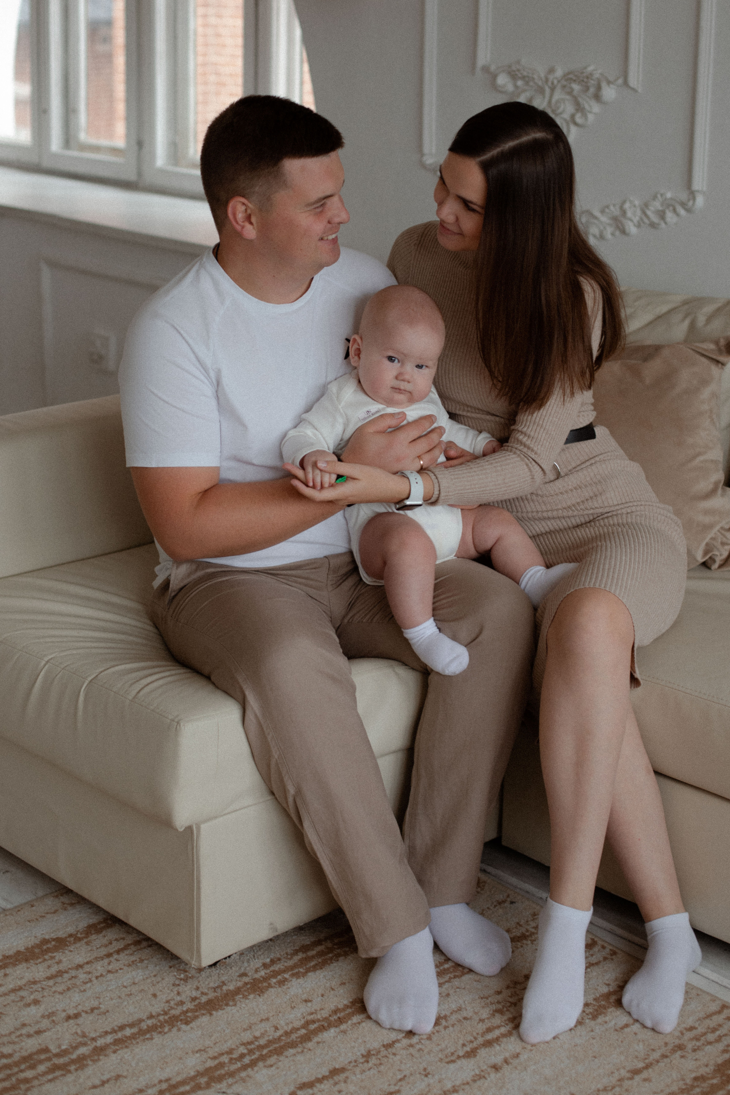 Маленький Илья и его родители. Свадебный и семейный фотограф Ксения Маллер