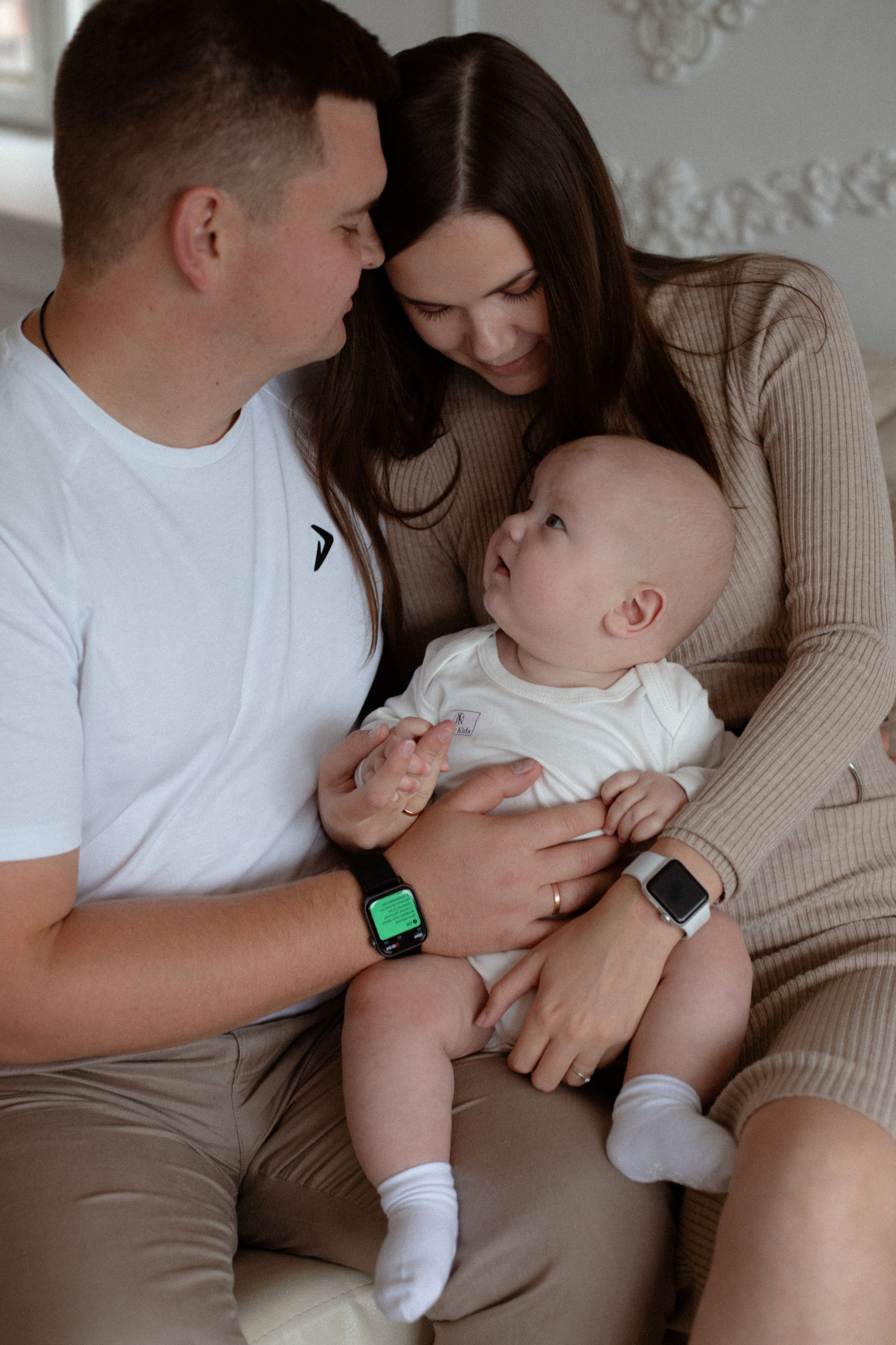 Маленький Илья и его родители. Свадебный и семейный фотограф Ксения Маллер