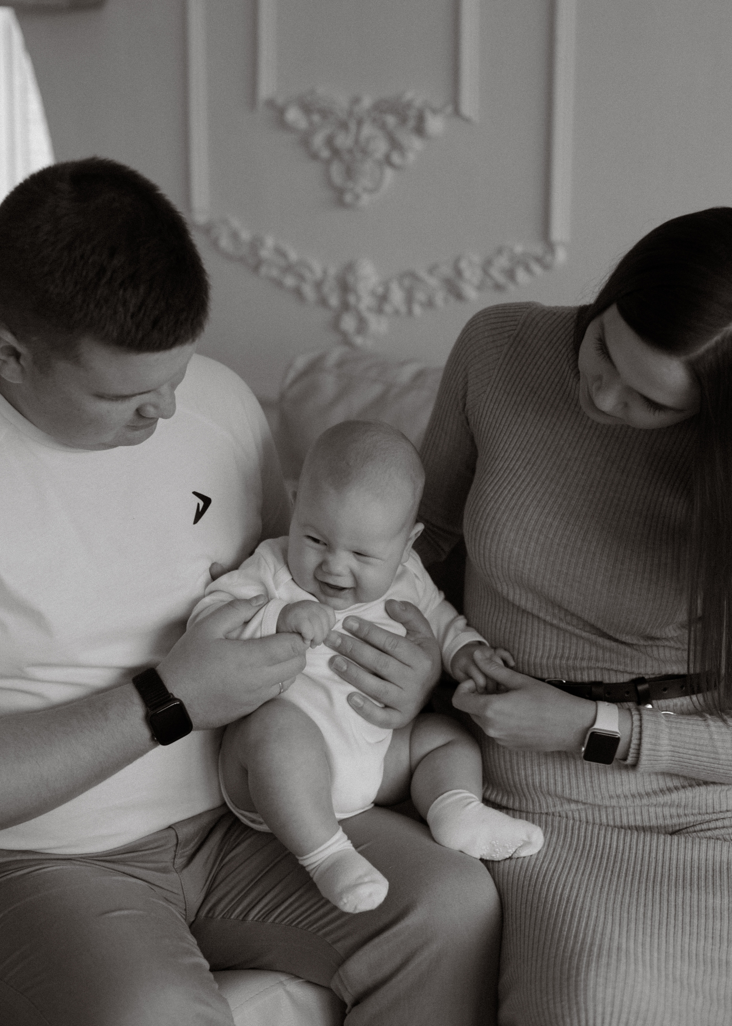 Маленький Илья и его родители. Свадебный и семейный фотограф Ксения Маллер