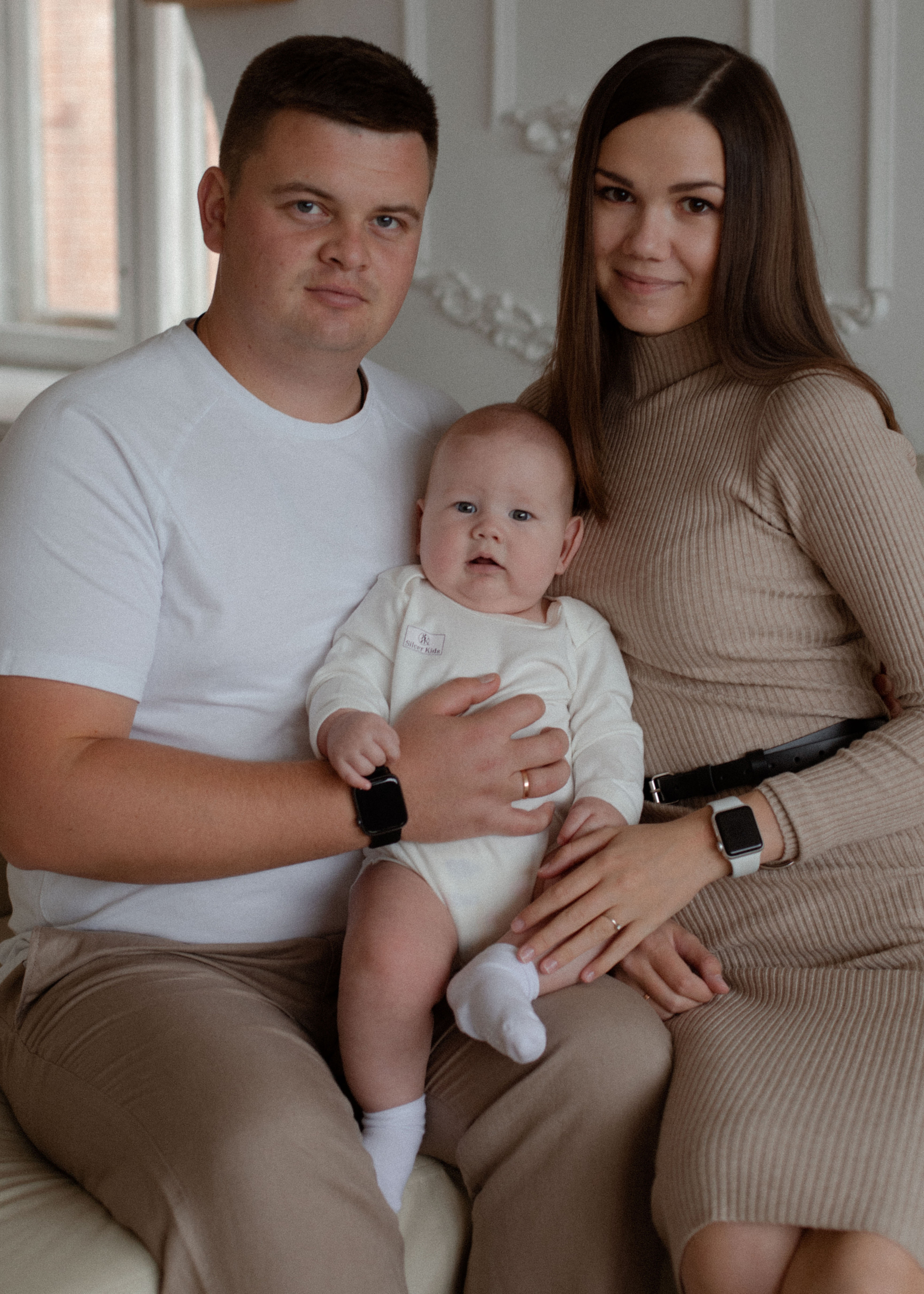 Маленький Илья и его родители. Свадебный и семейный фотограф Ксения Маллер