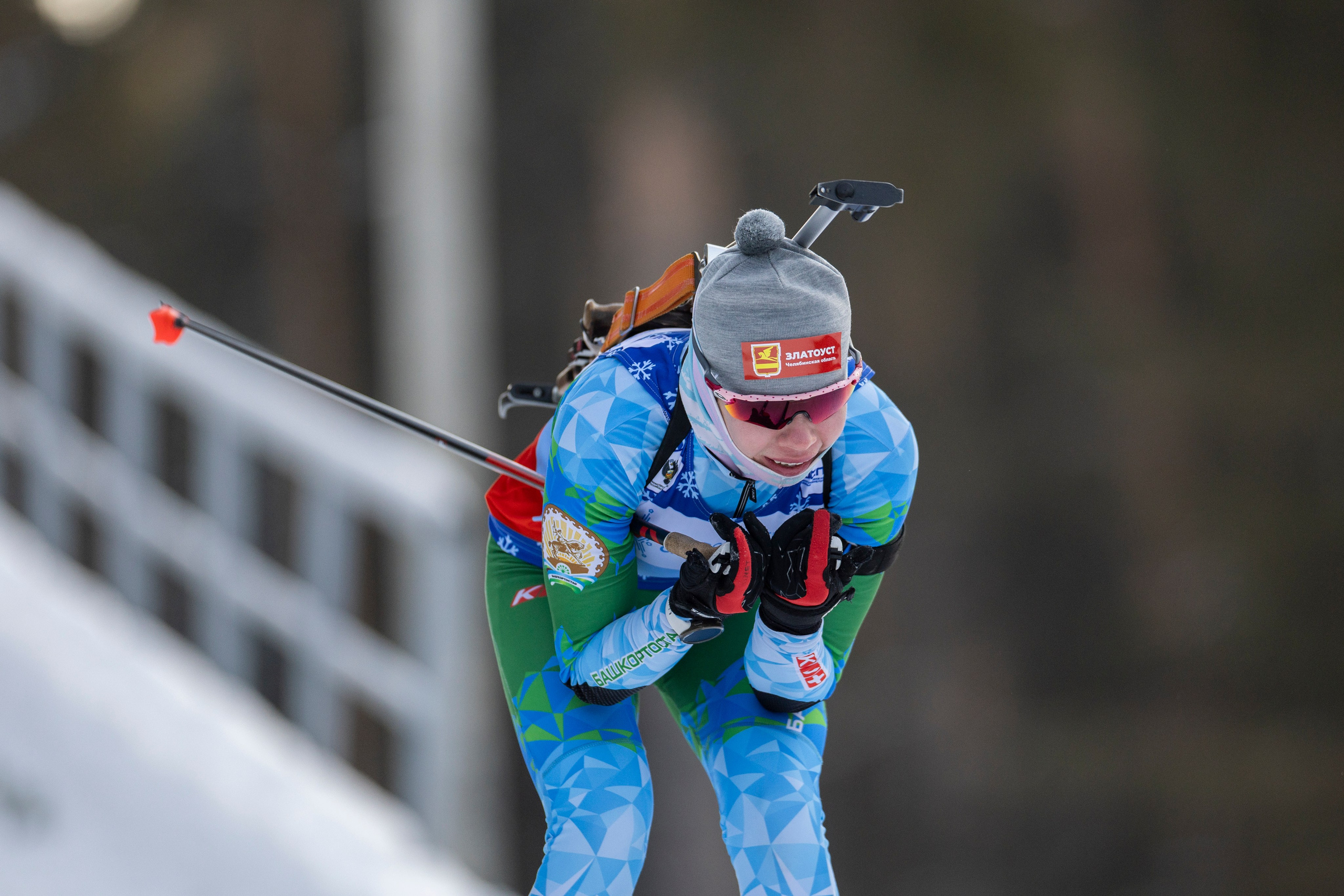 Всероссийская спартакиада по биатлону. Спринт. Женщины. Спортивный репортажный фотограф Казань Нафис Сиразетдинов