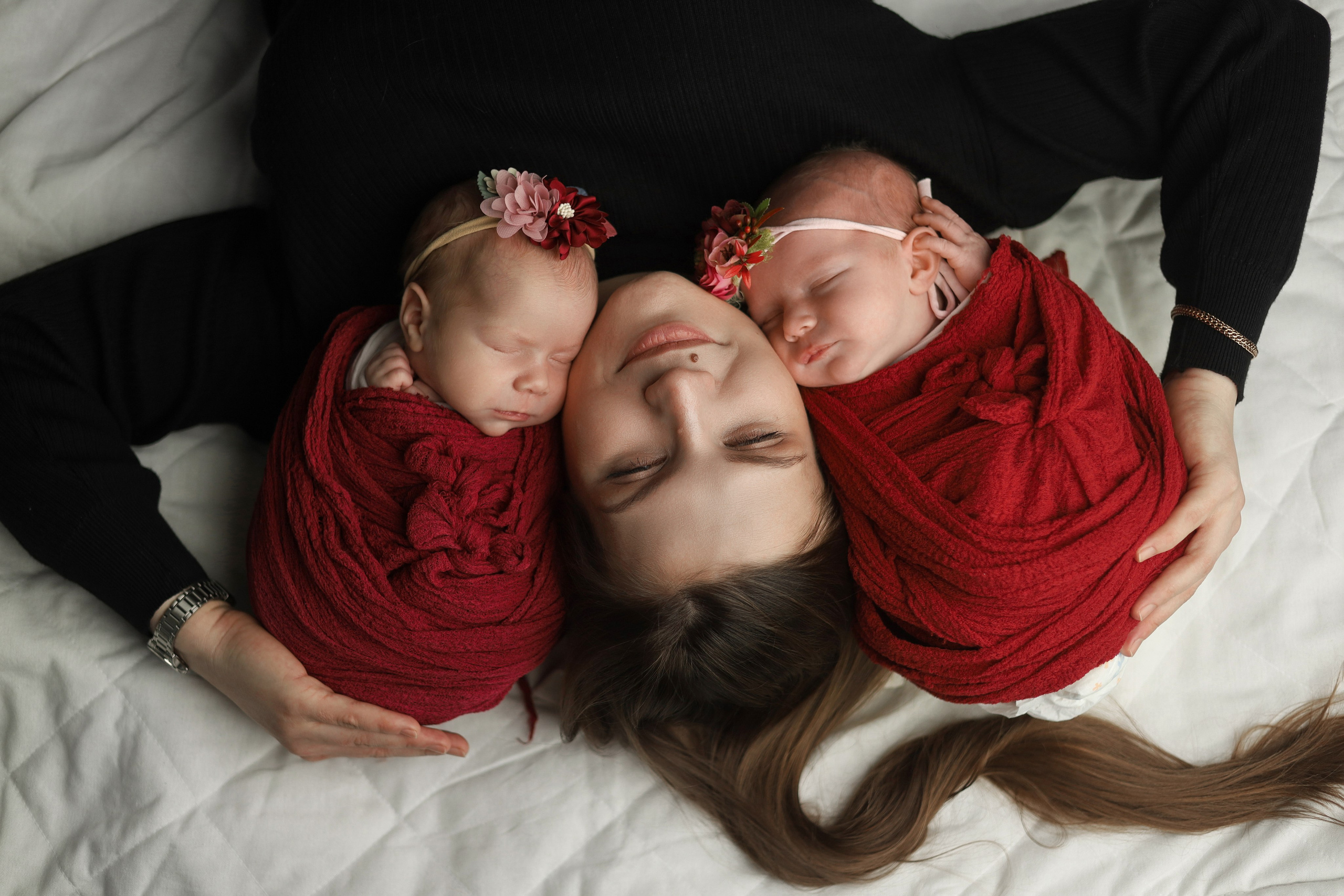 Двойни. Фотограф новорожденных Саратов