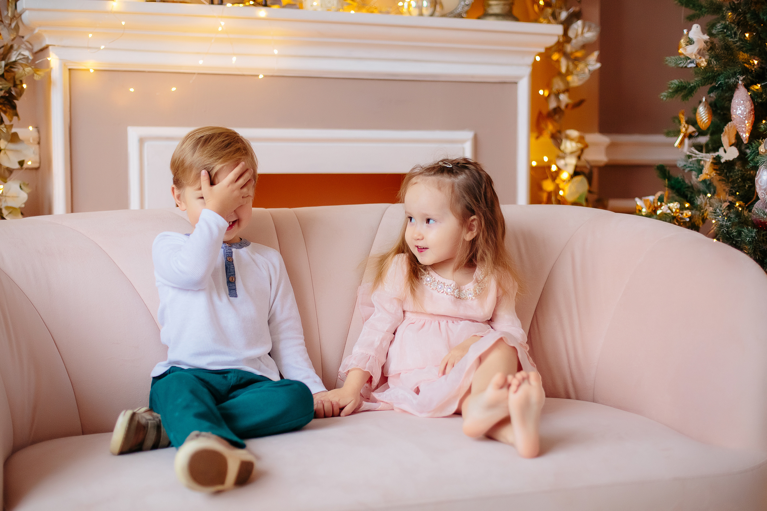Новогодняя фотосессия подружек с детками. Свадебный и семейный фотограф Ксения Шекк Екатеринбург