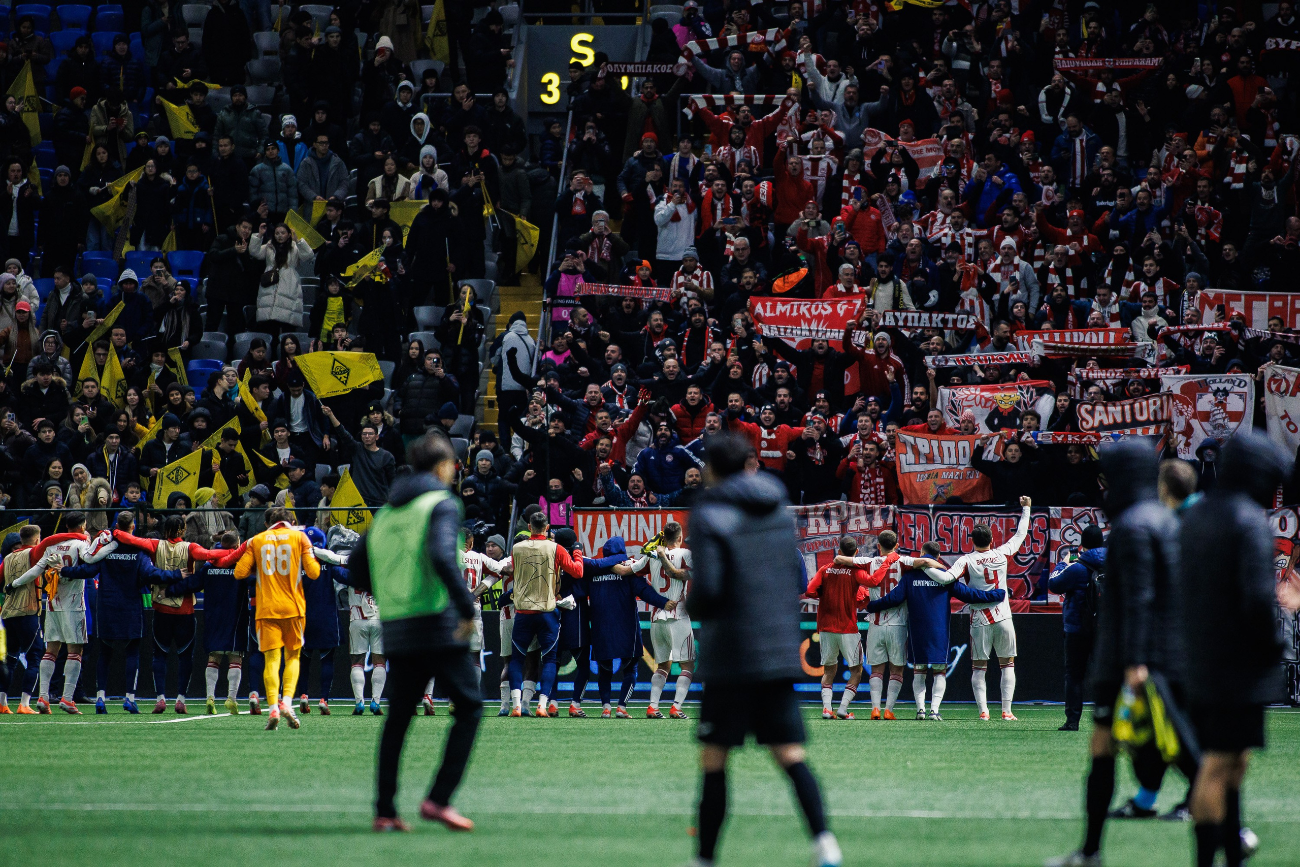 UEFA Champions League 25/26 Kairat — Olympiacos. Photographer Danil Aykin