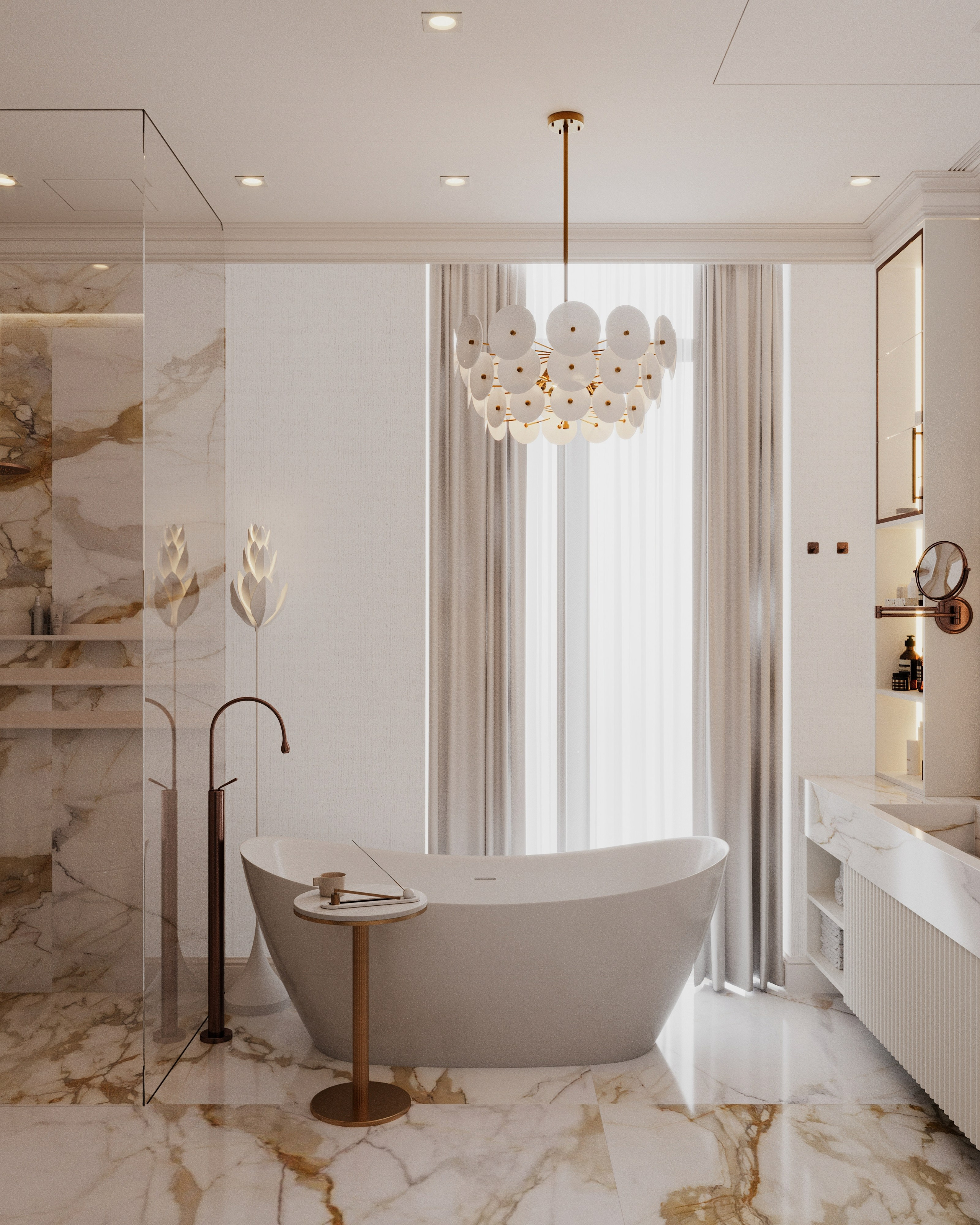 Roza Rossa мастер-санузел. Визуализатор Векшина Елена