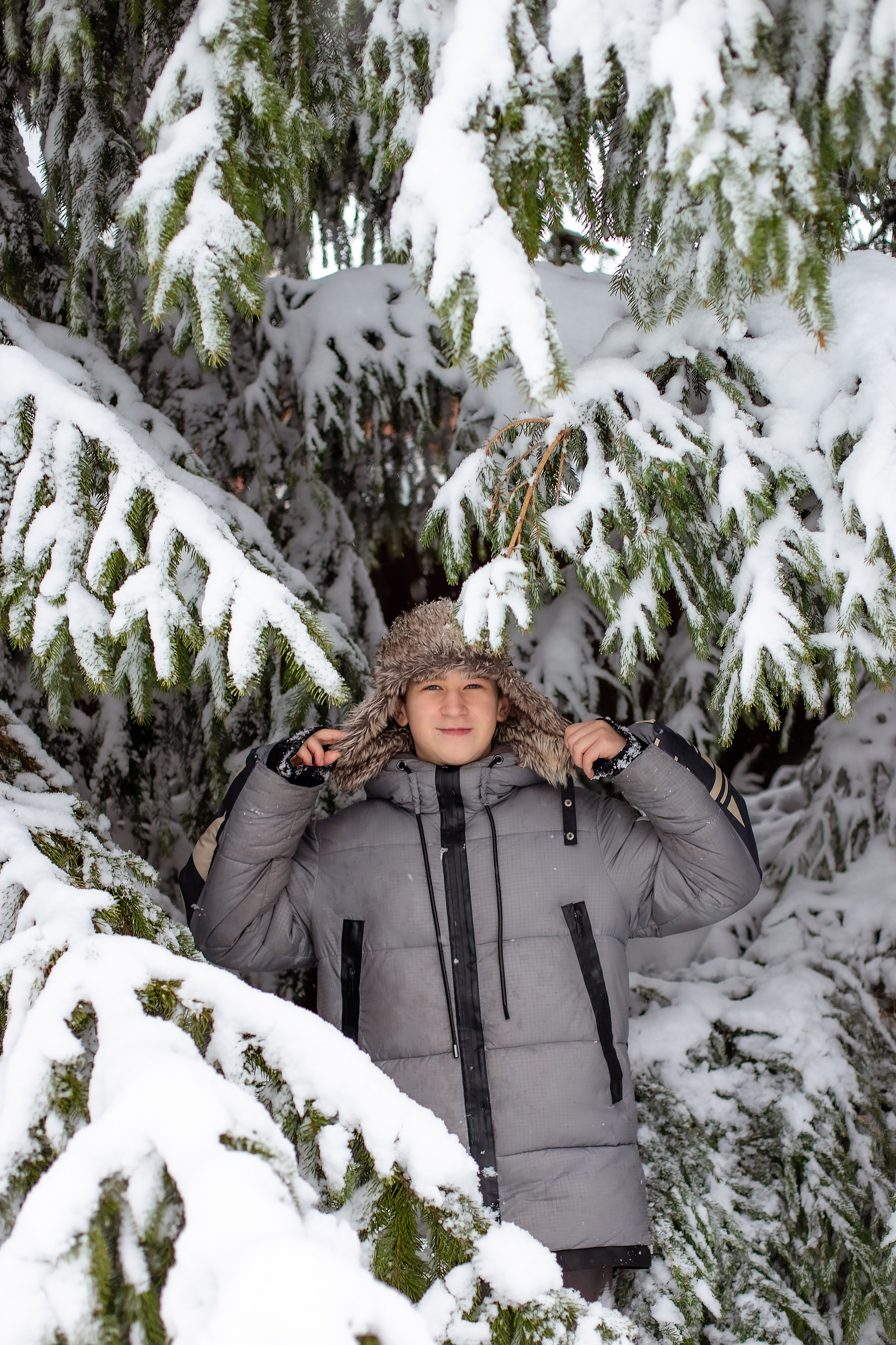 Катя и Тима. Когда выпал снег. Фотограф в Калининграде Решетникова Алина