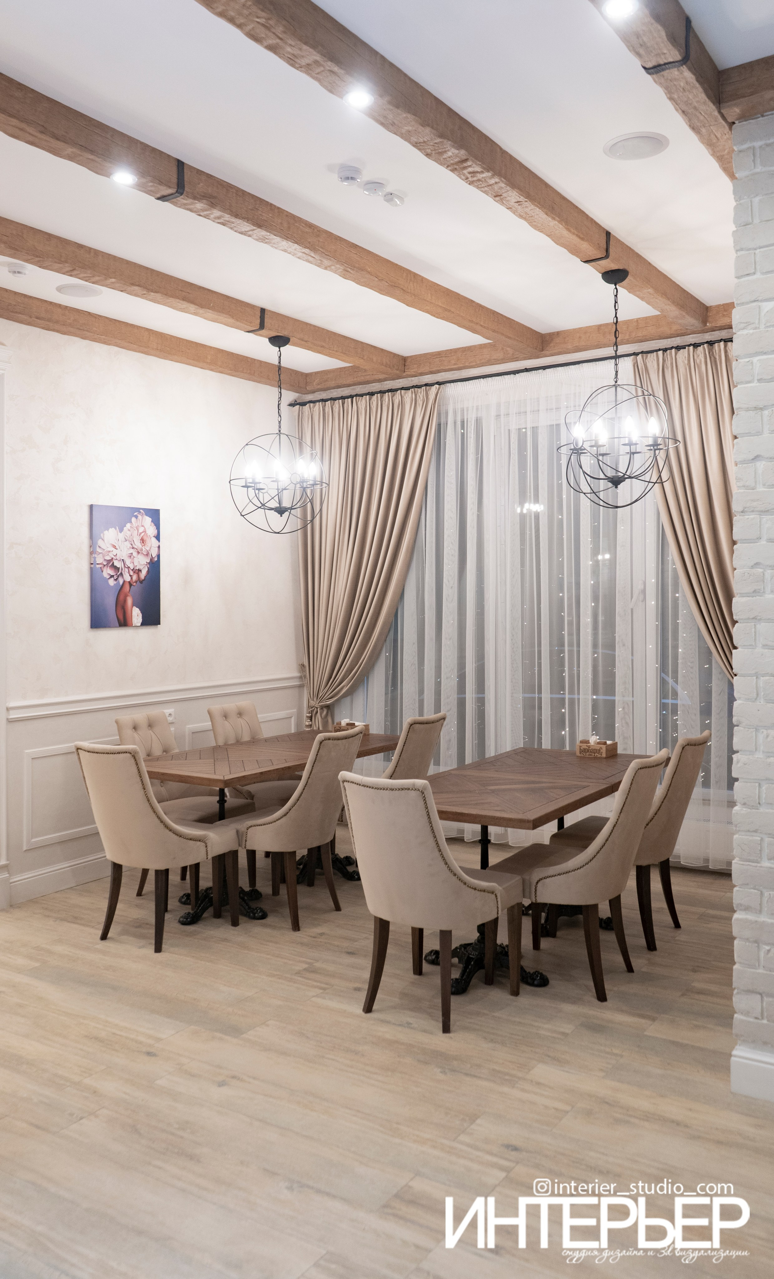 Кафе «Барбарис» г. Кисловодск. Дизайн интерьера, 3D визуализация и 3D моделирование. Создание проектов и чертежей. КМВ: Кисловодск, Пятигорск, Ессентуки и удаленно