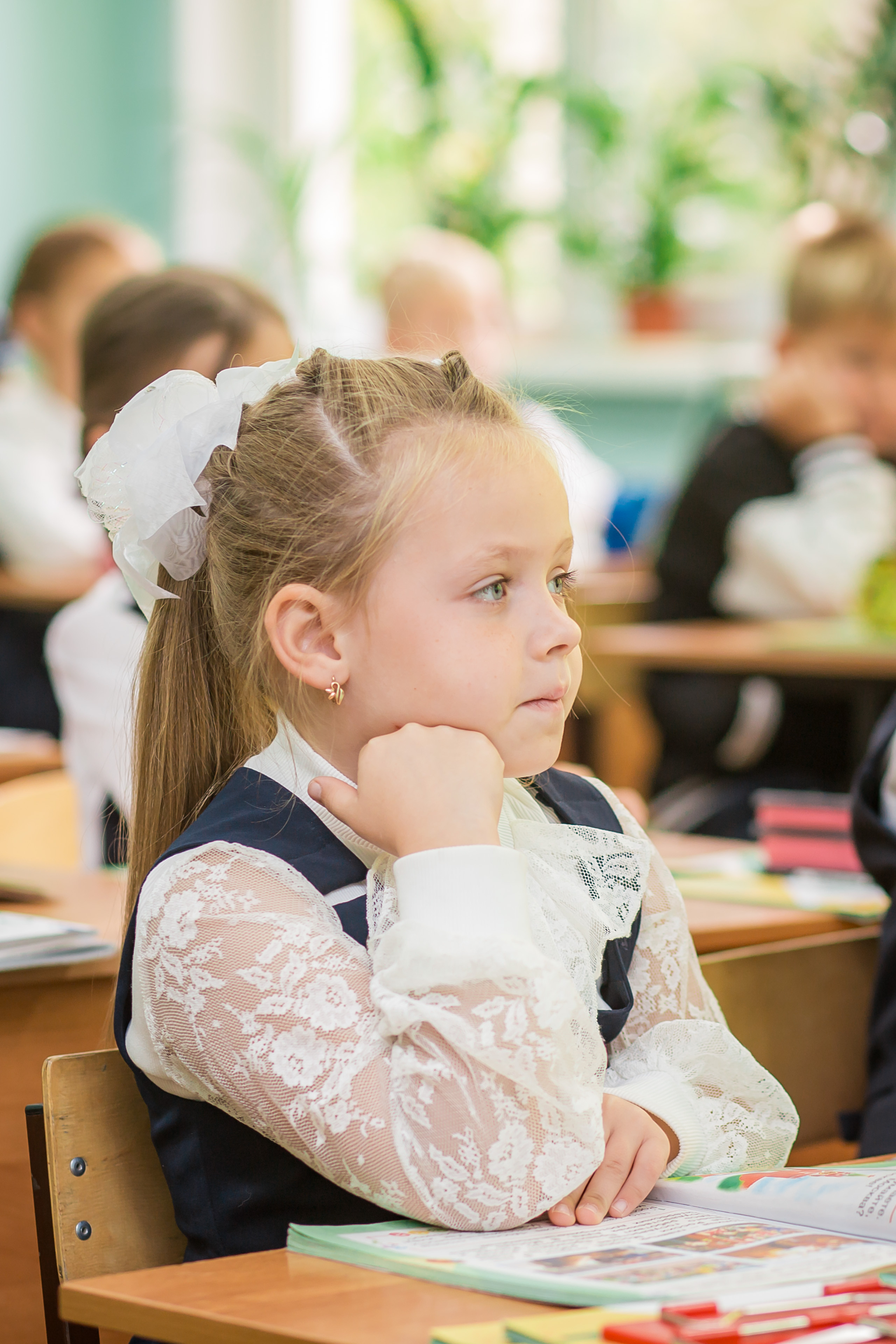 Первоклашки на уроке. Фотографиня Мария Дикова