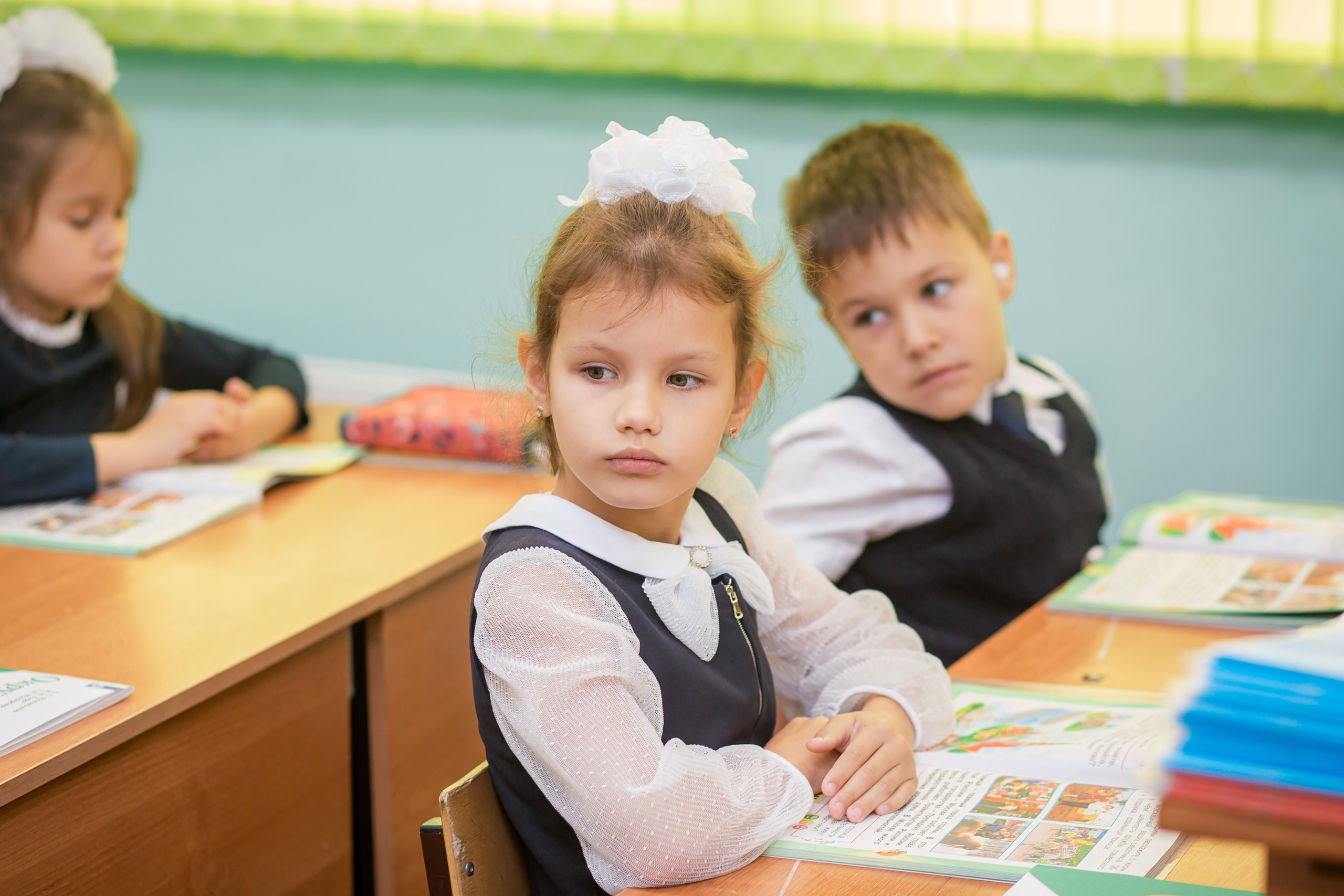 Первоклашки на уроке. Фотографиня Мария Дикова