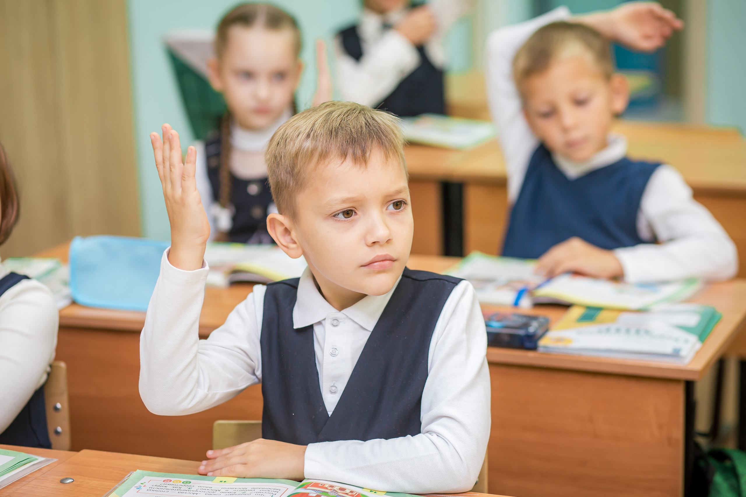 Первоклашки на уроке. Фотографиня Мария Дикова