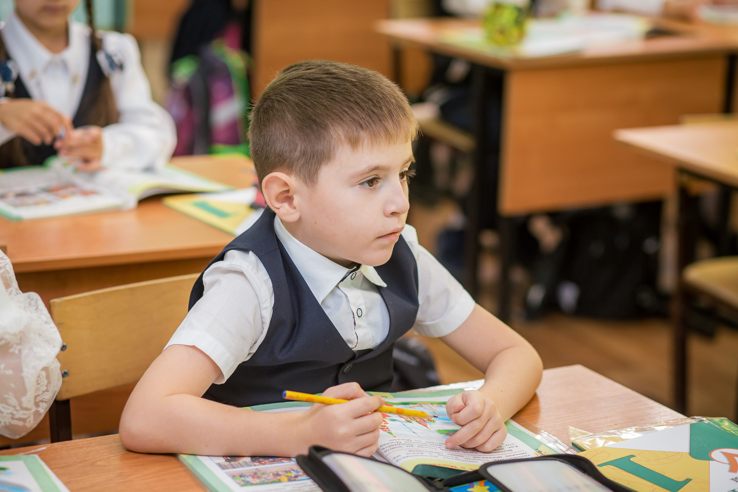 Первоклашки на уроке. Фотографиня Мария Дикова