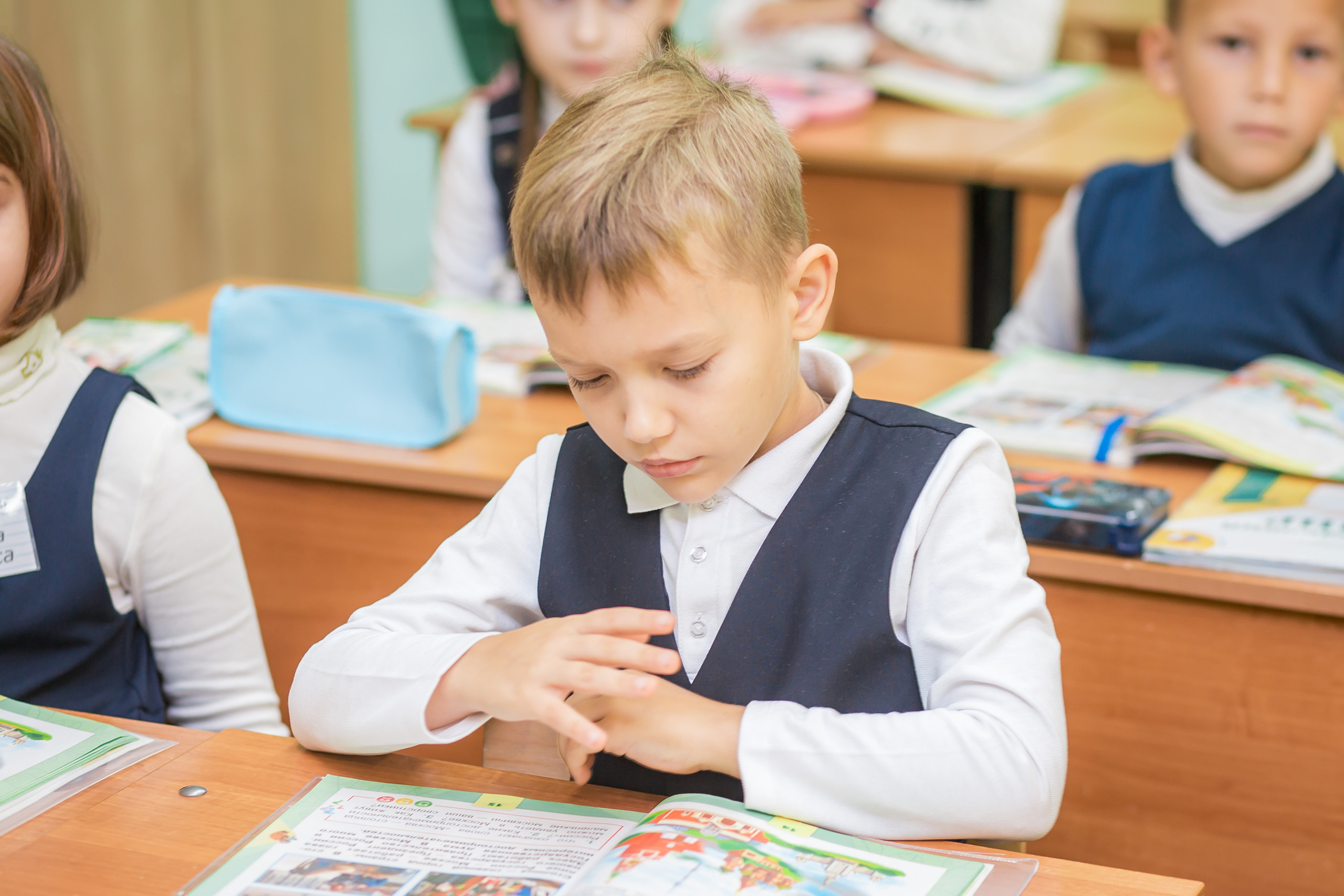 Первоклашки на уроке. Фотографиня Мария Дикова