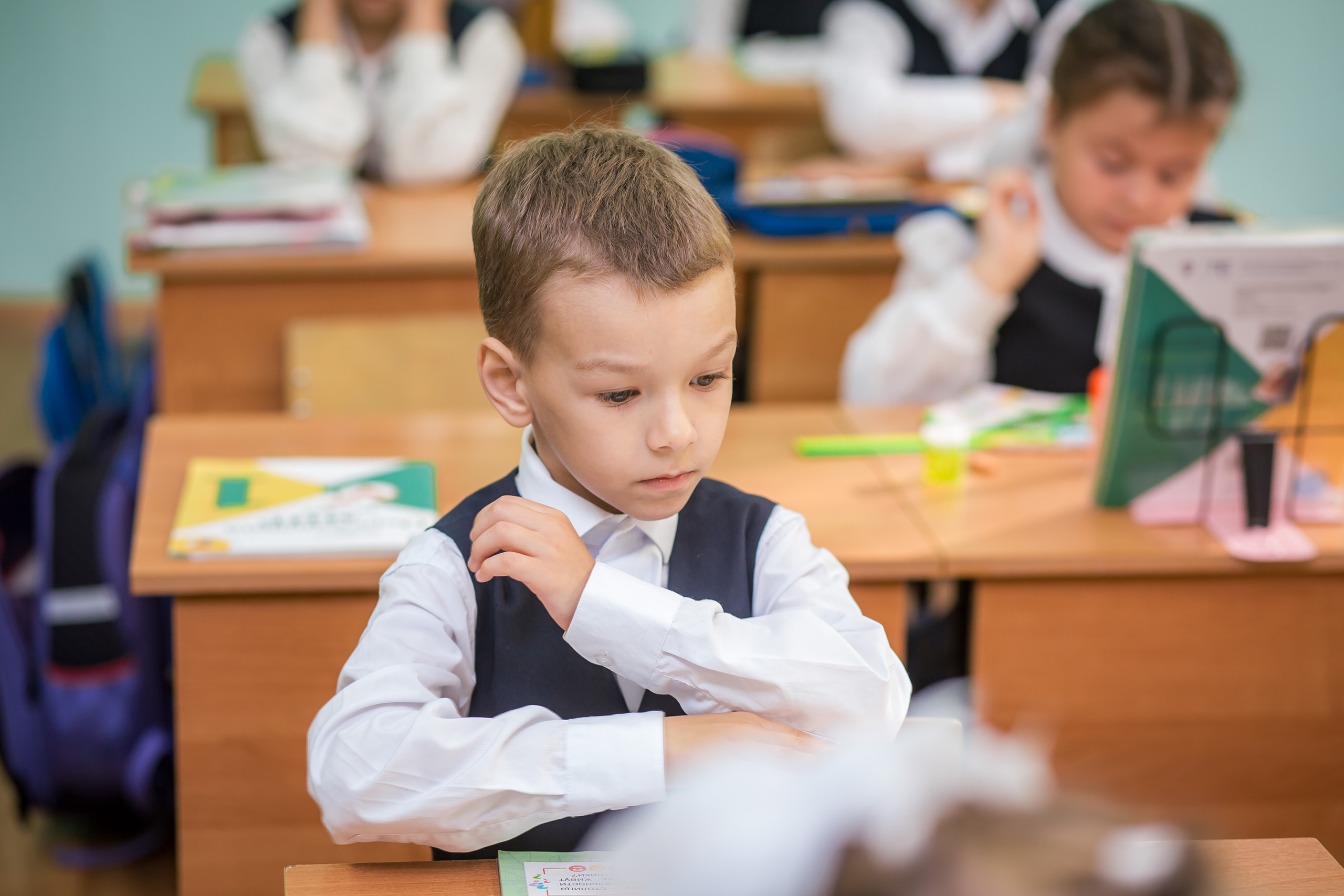 Первоклашки на уроке. Фотографиня Мария Дикова