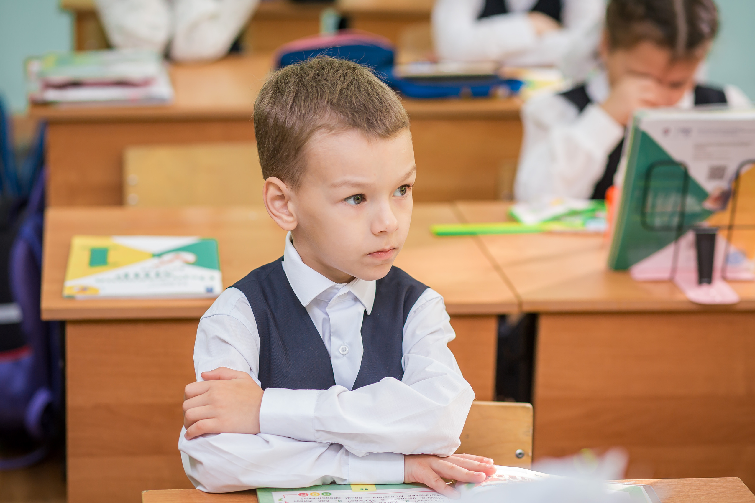 Первоклашки на уроке. Фотографиня Мария Дикова