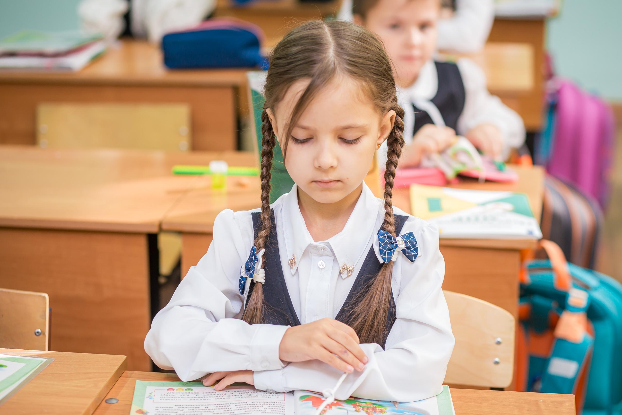 Первоклашки на уроке. Фотографиня Мария Дикова