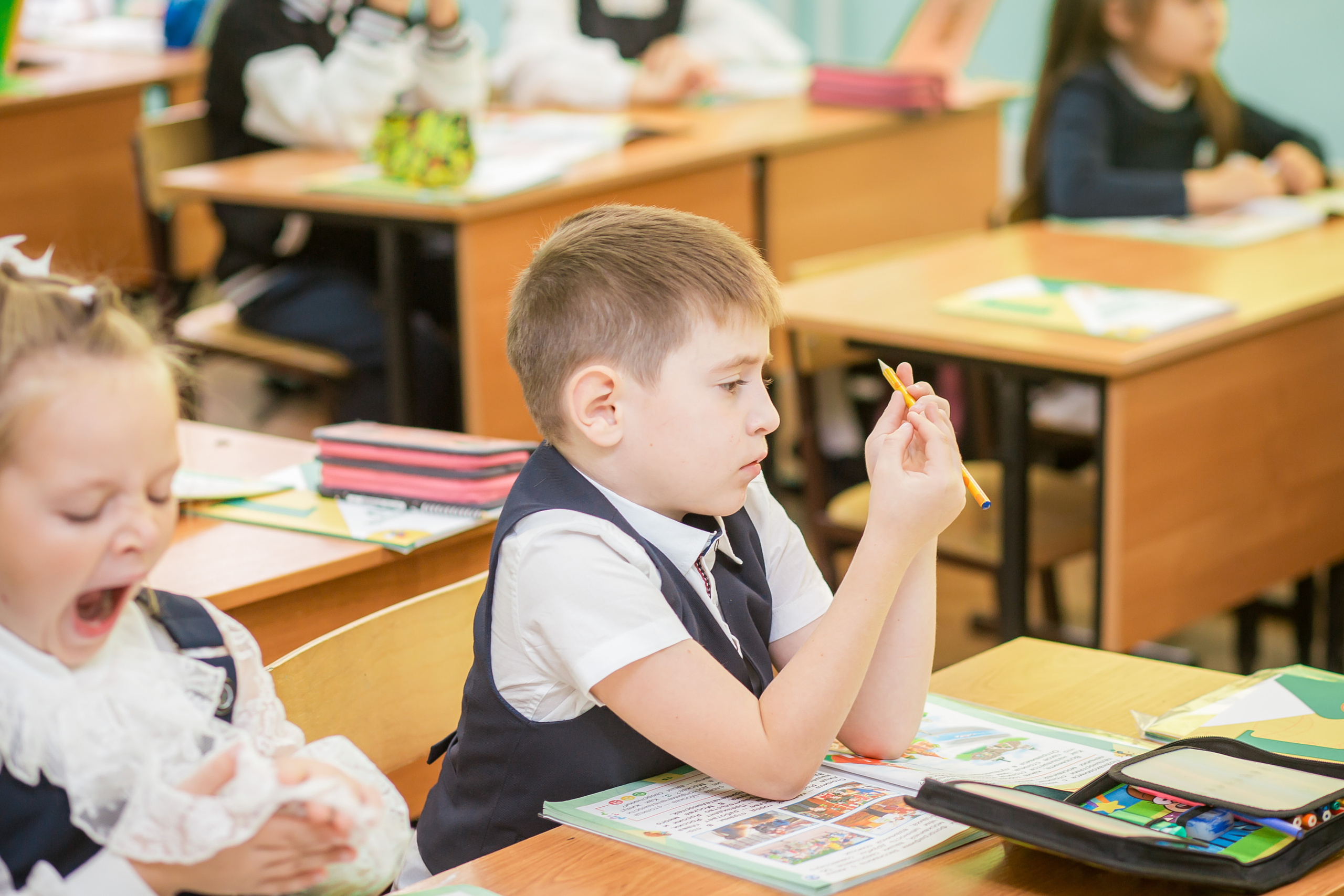 Первоклашки на уроке. Фотографиня Мария Дикова