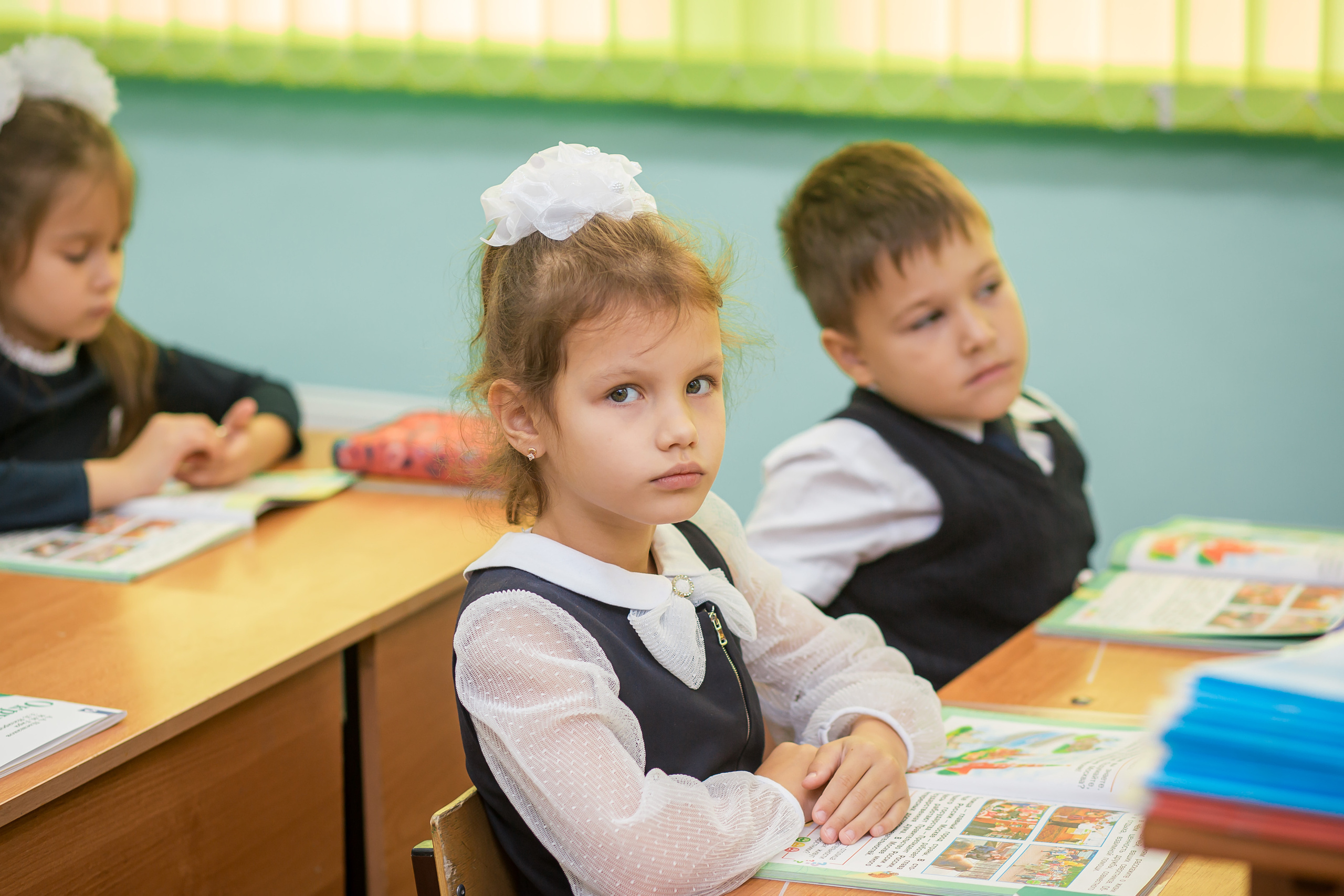 Первоклашки на уроке. Фотографиня Мария Дикова