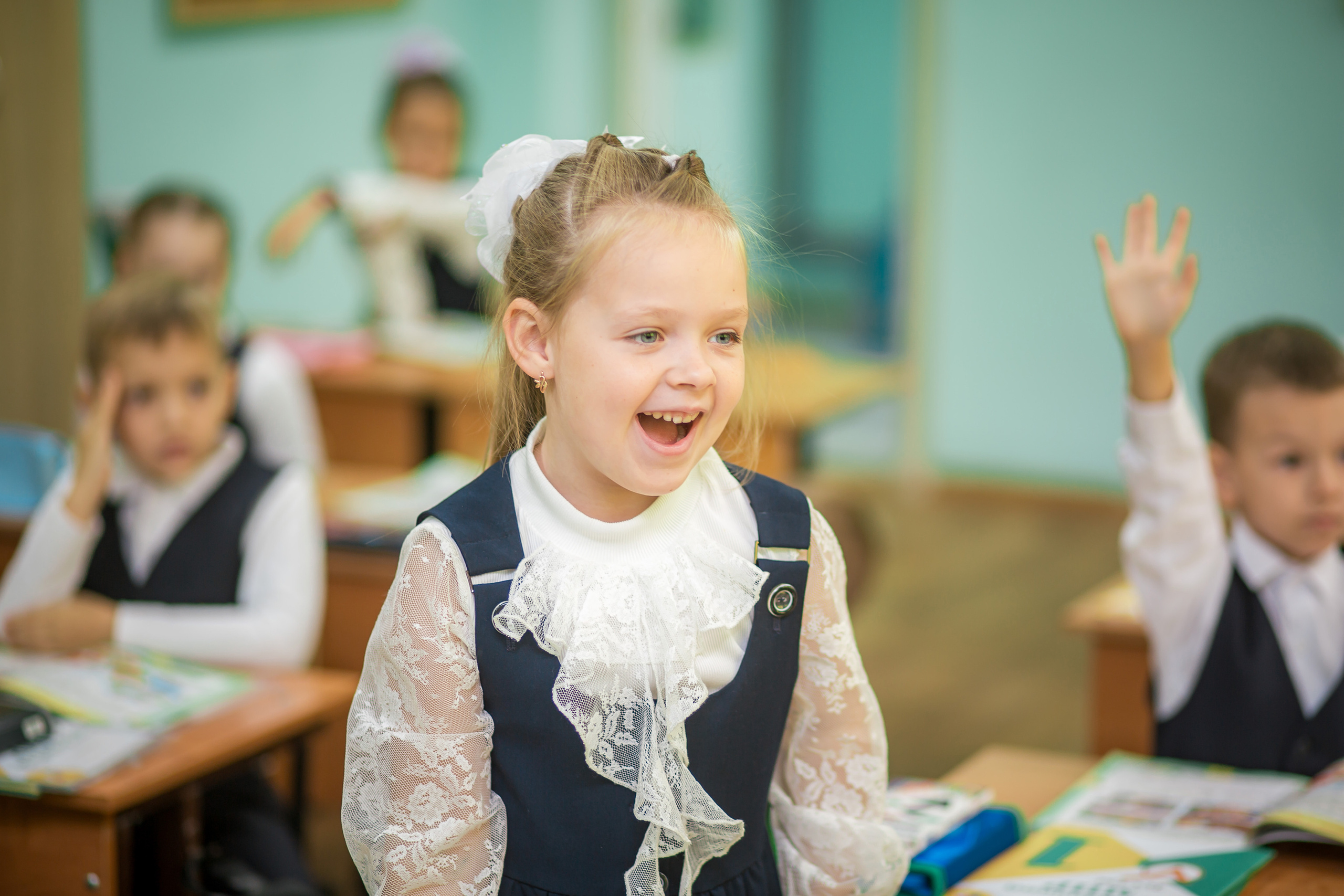 Первоклашки на уроке. Фотографиня Мария Дикова