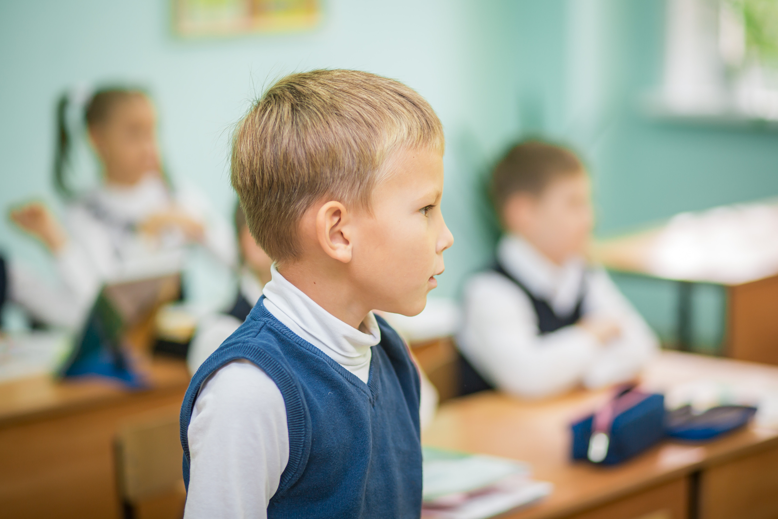 Первоклашки на уроке. Фотографиня Мария Дикова