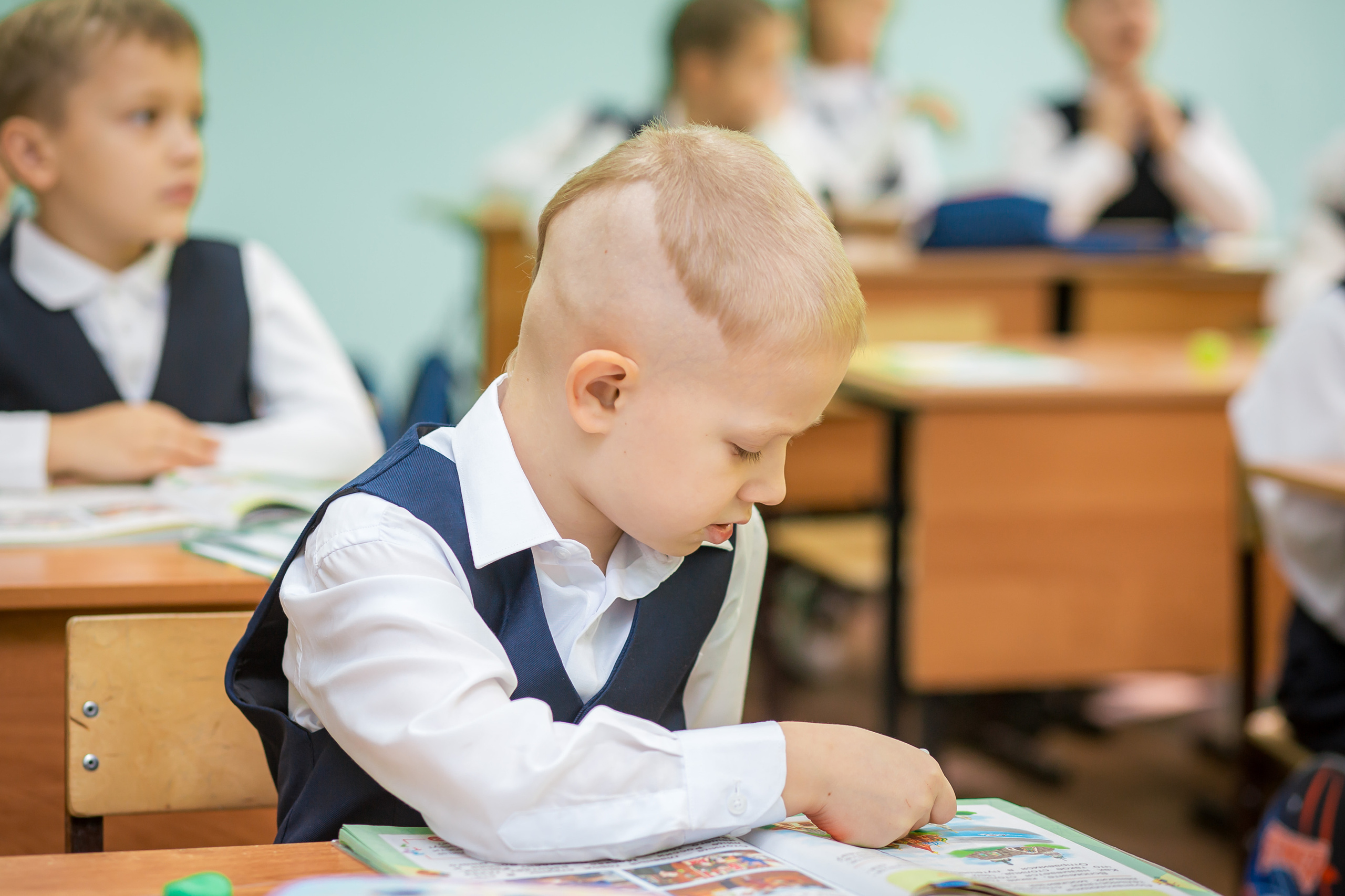 Первоклашки на уроке. Фотографиня Мария Дикова