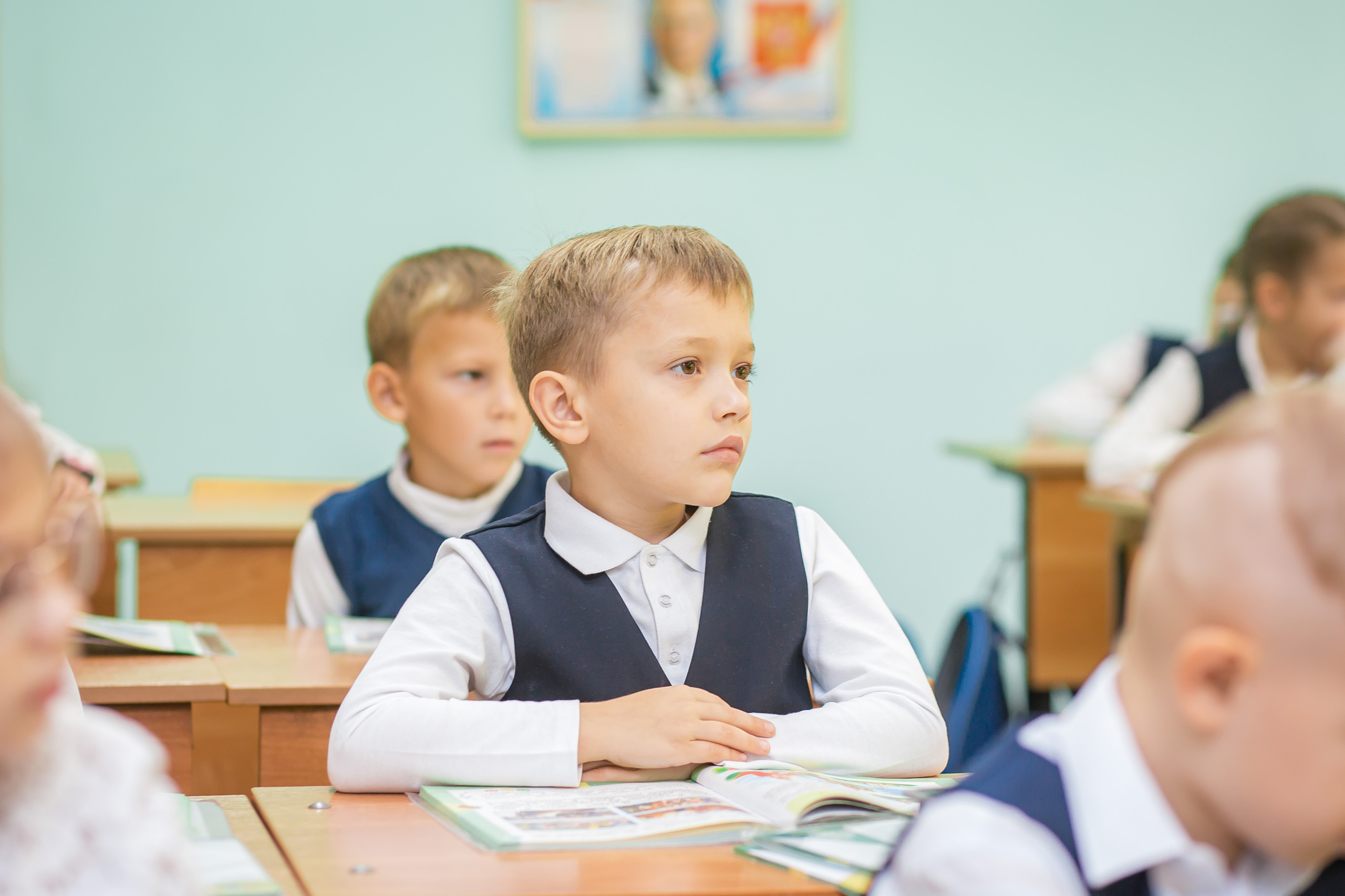 Первоклашки на уроке. Фотографиня Мария Дикова