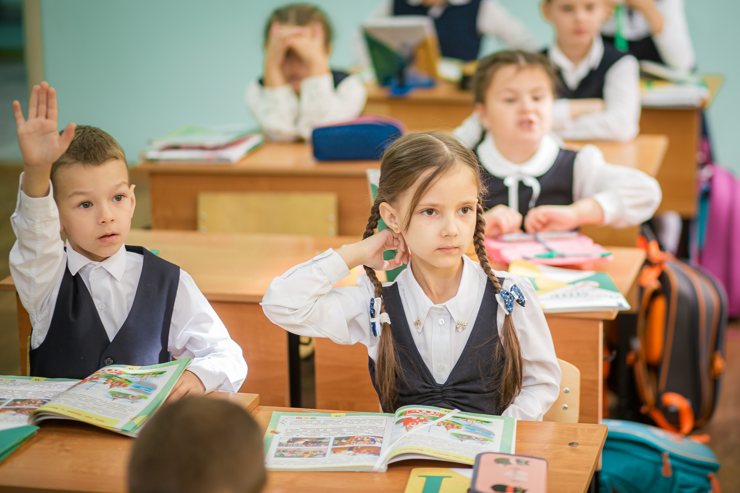Первоклашки на уроке. Фотографиня Мария Дикова