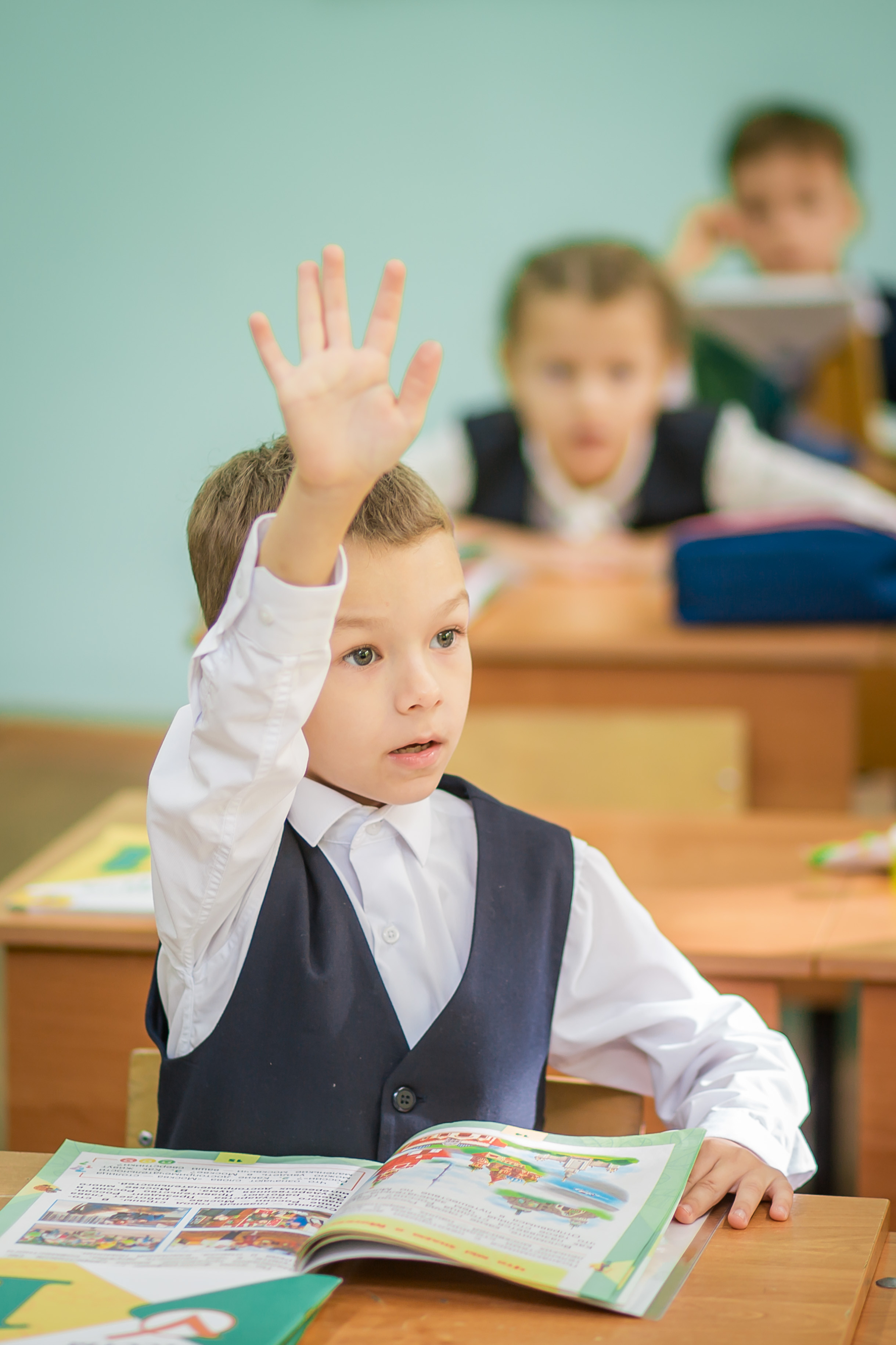 Первоклашки на уроке. Фотографиня Мария Дикова