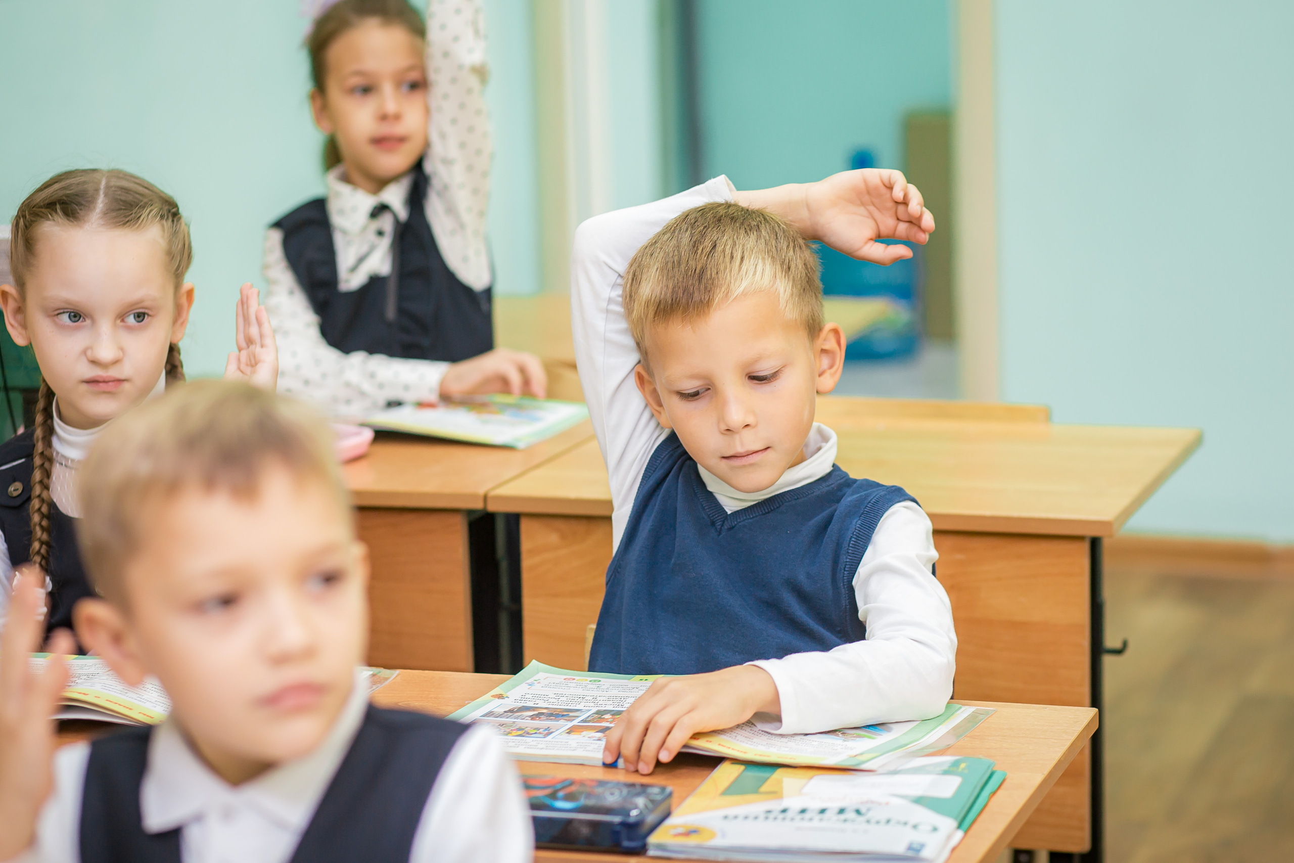 Первоклашки на уроке. Фотографиня Мария Дикова