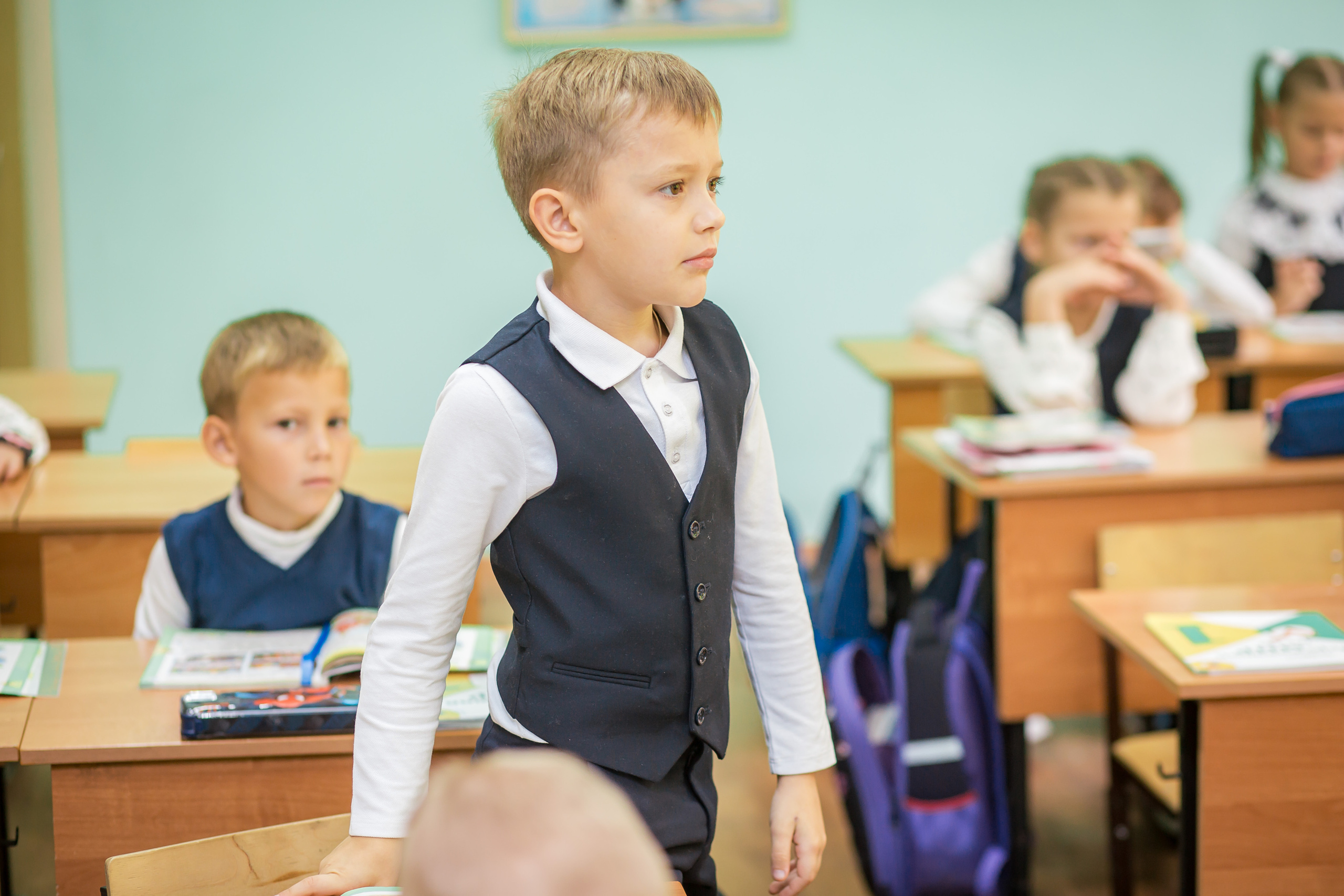 Первоклашки на уроке. Фотографиня Мария Дикова