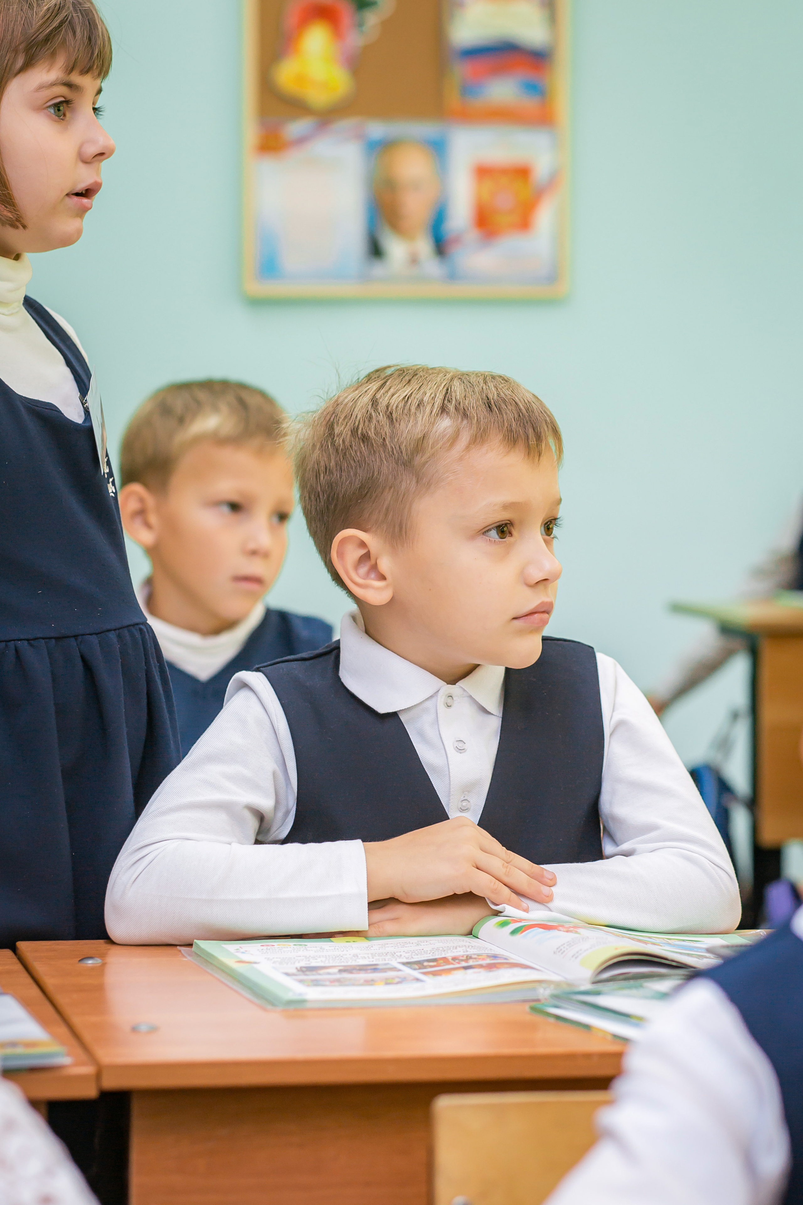 Первоклашки на уроке. Фотографиня Мария Дикова