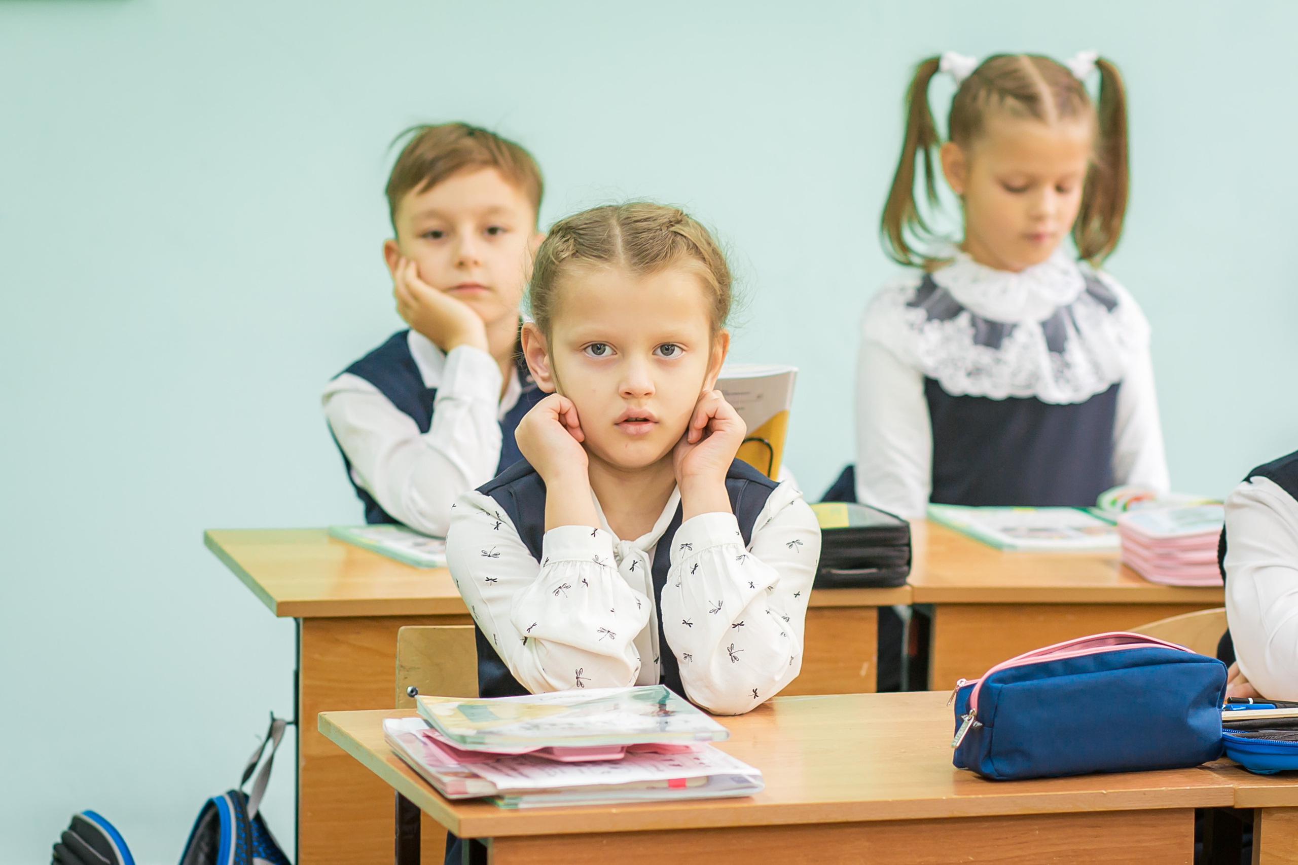 Первоклашки на уроке. Фотографиня Мария Дикова