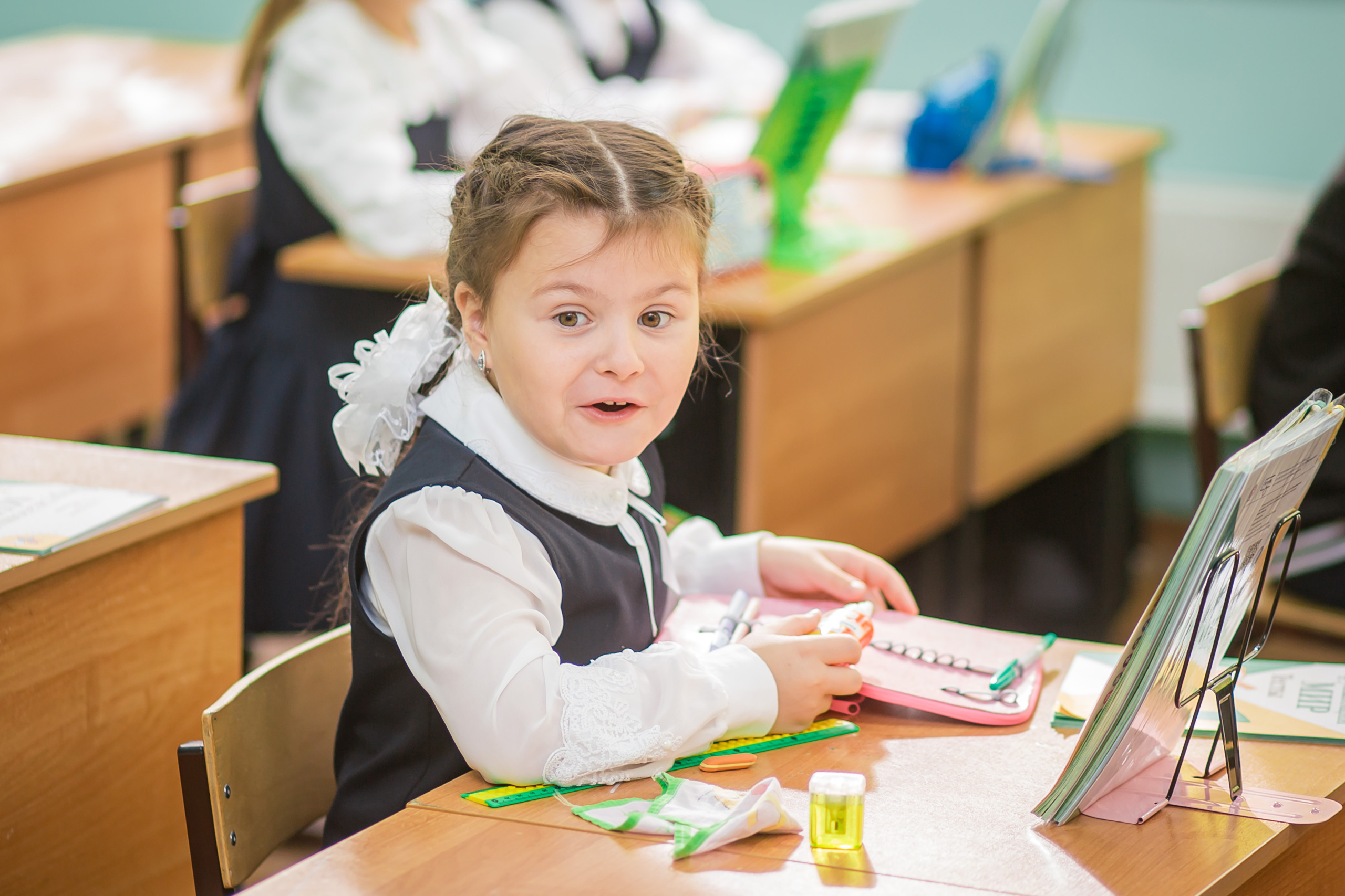 Первоклашки на уроке. Фотографиня Мария Дикова