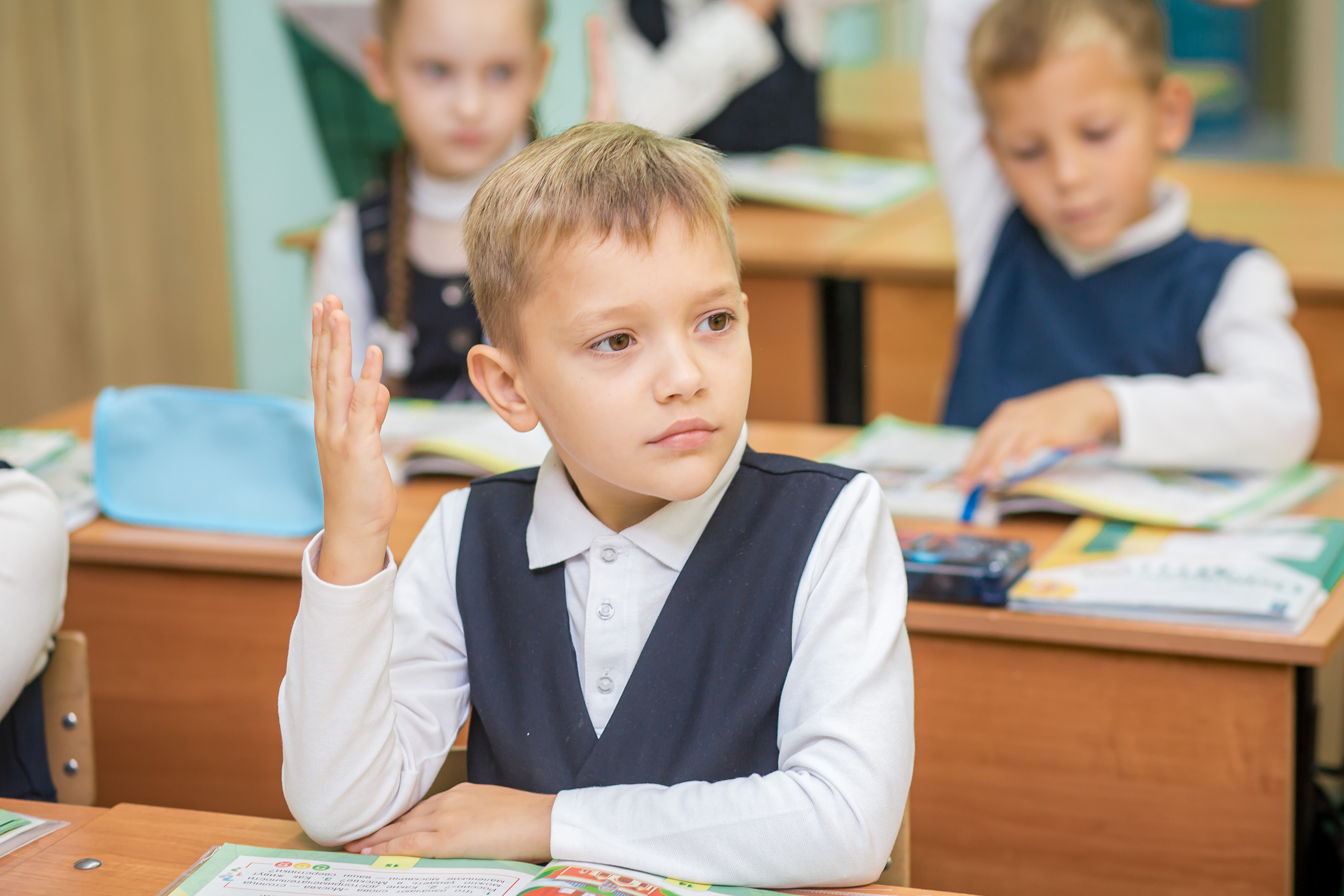 Первоклашки на уроке. Фотографиня Мария Дикова