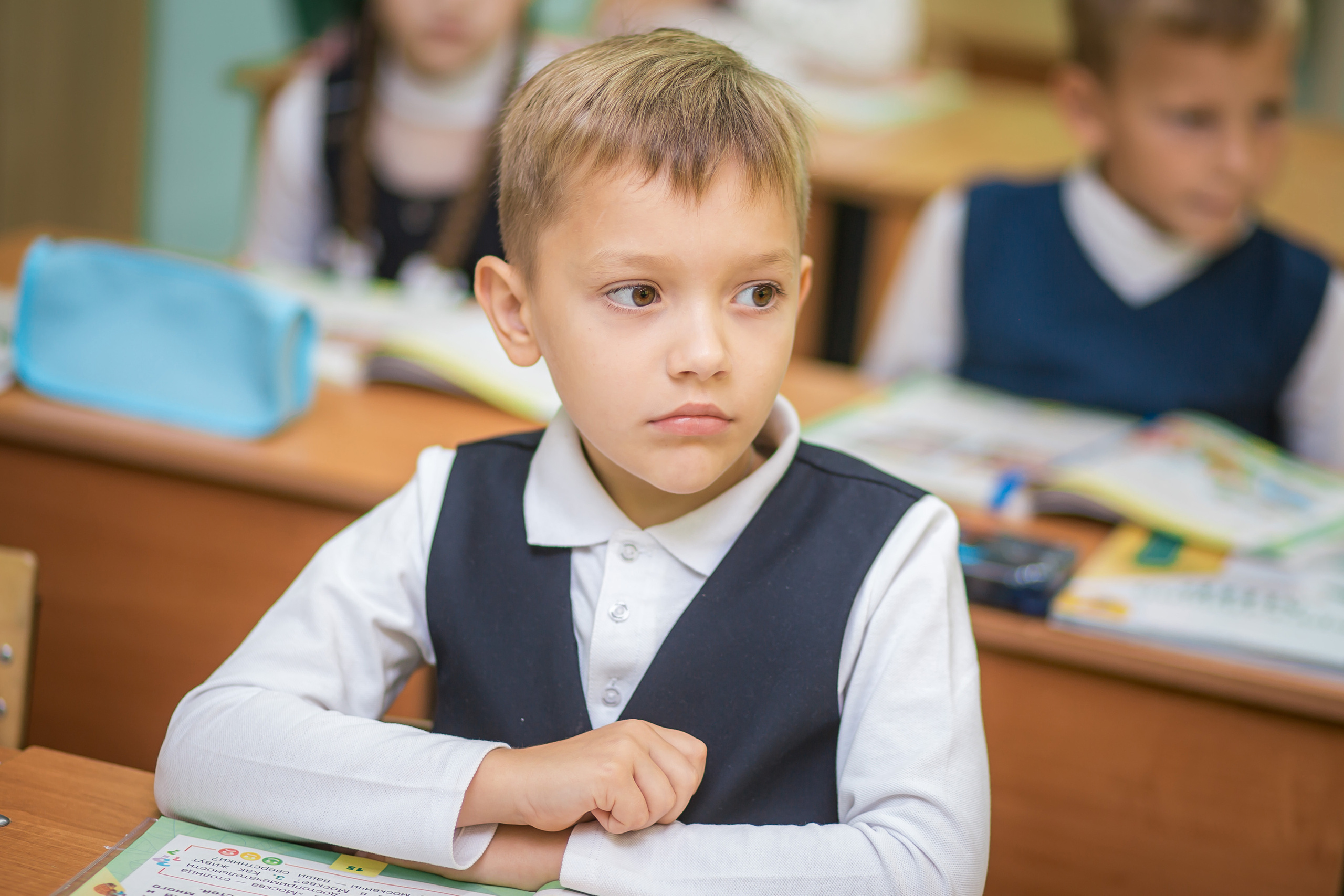 Первоклашки на уроке. Фотографиня Мария Дикова