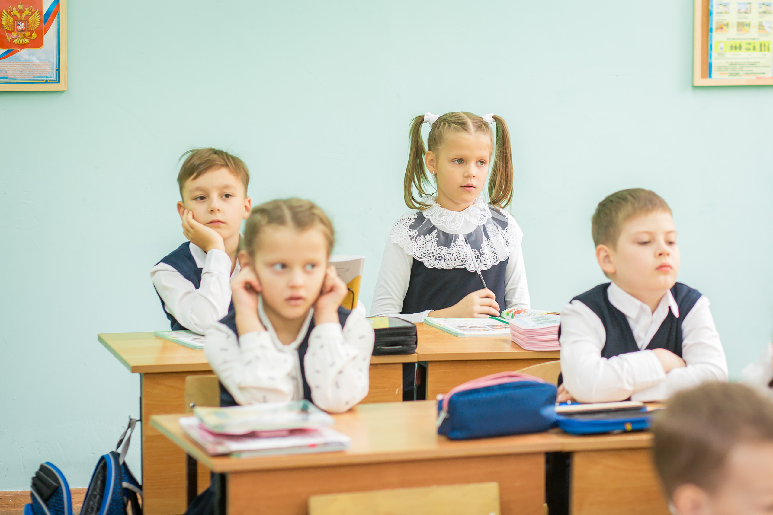 Первоклашки на уроке. Фотографиня Мария Дикова