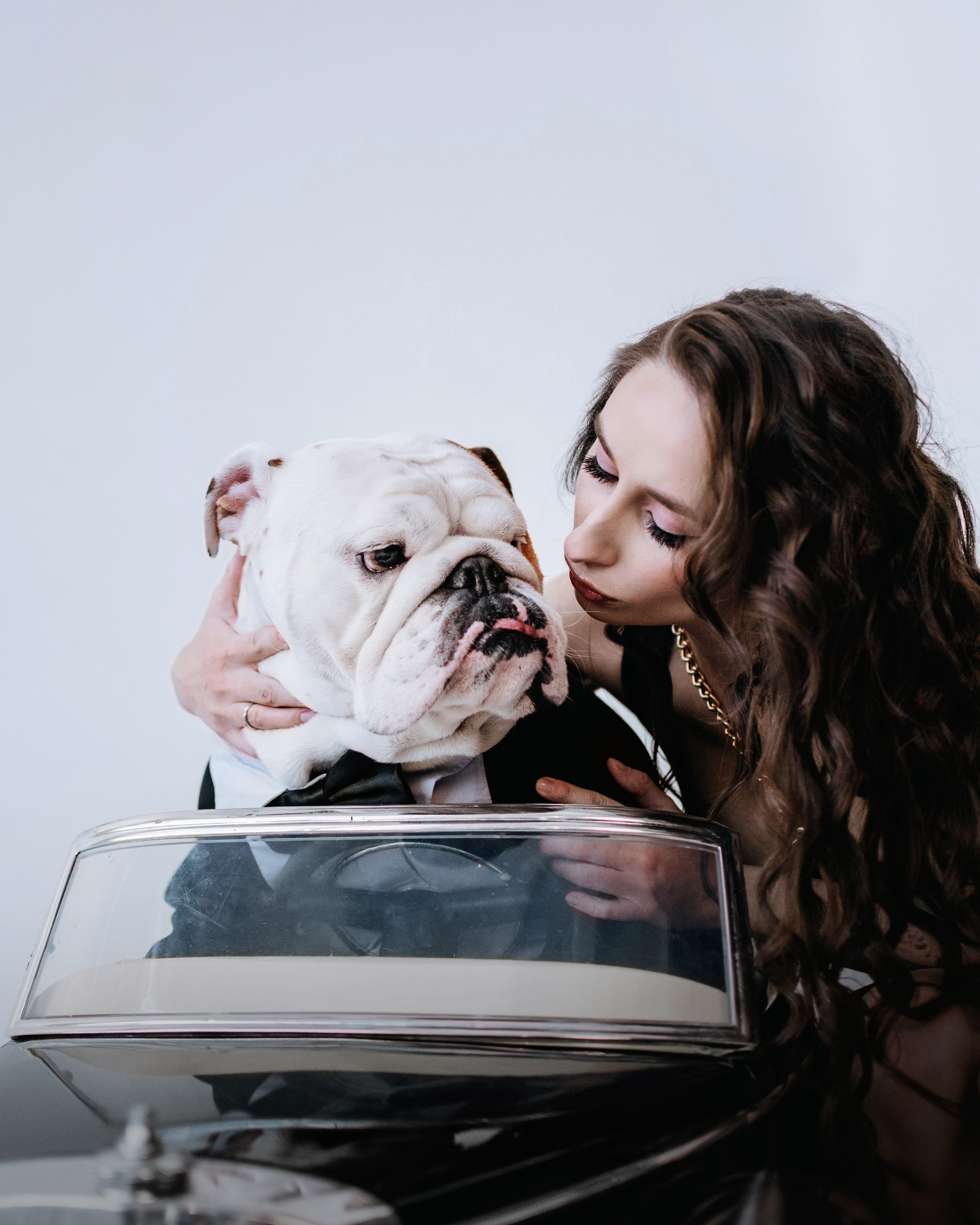 Студия: бульдог Бургер, бордосский дог Саша и Денис с Таней. Портфолио