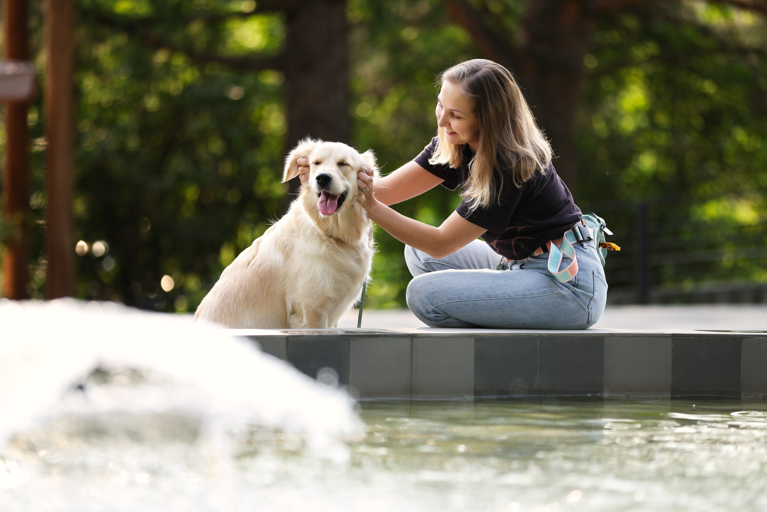 Фотопрогулка для четырех человек с собаками. Фотограф-анималист в Москве и Московской области Татьяна Фролова