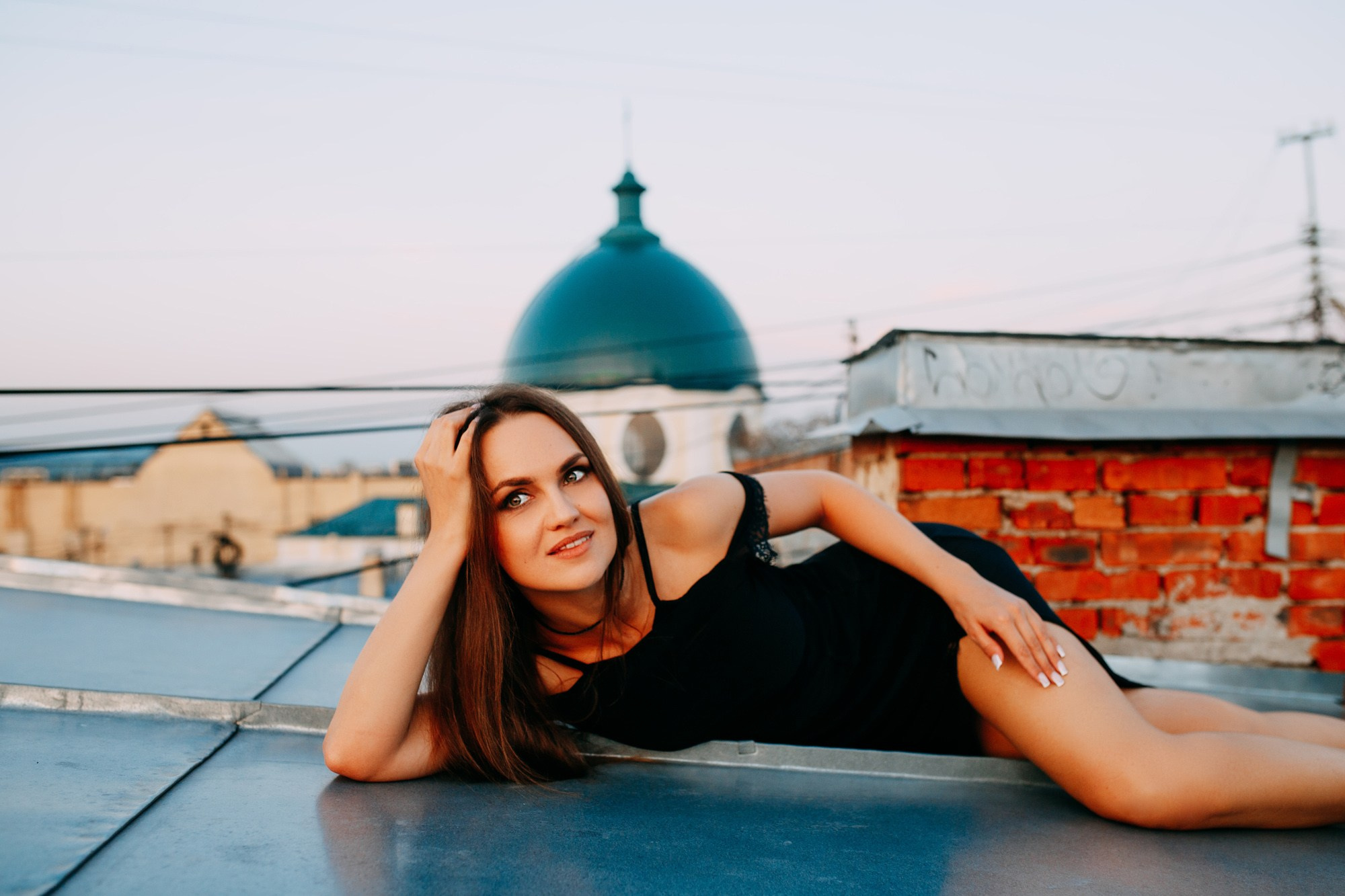 Крыша у Казанского и Зингера. Фотограф в Санкт-Петербурге Alina Film