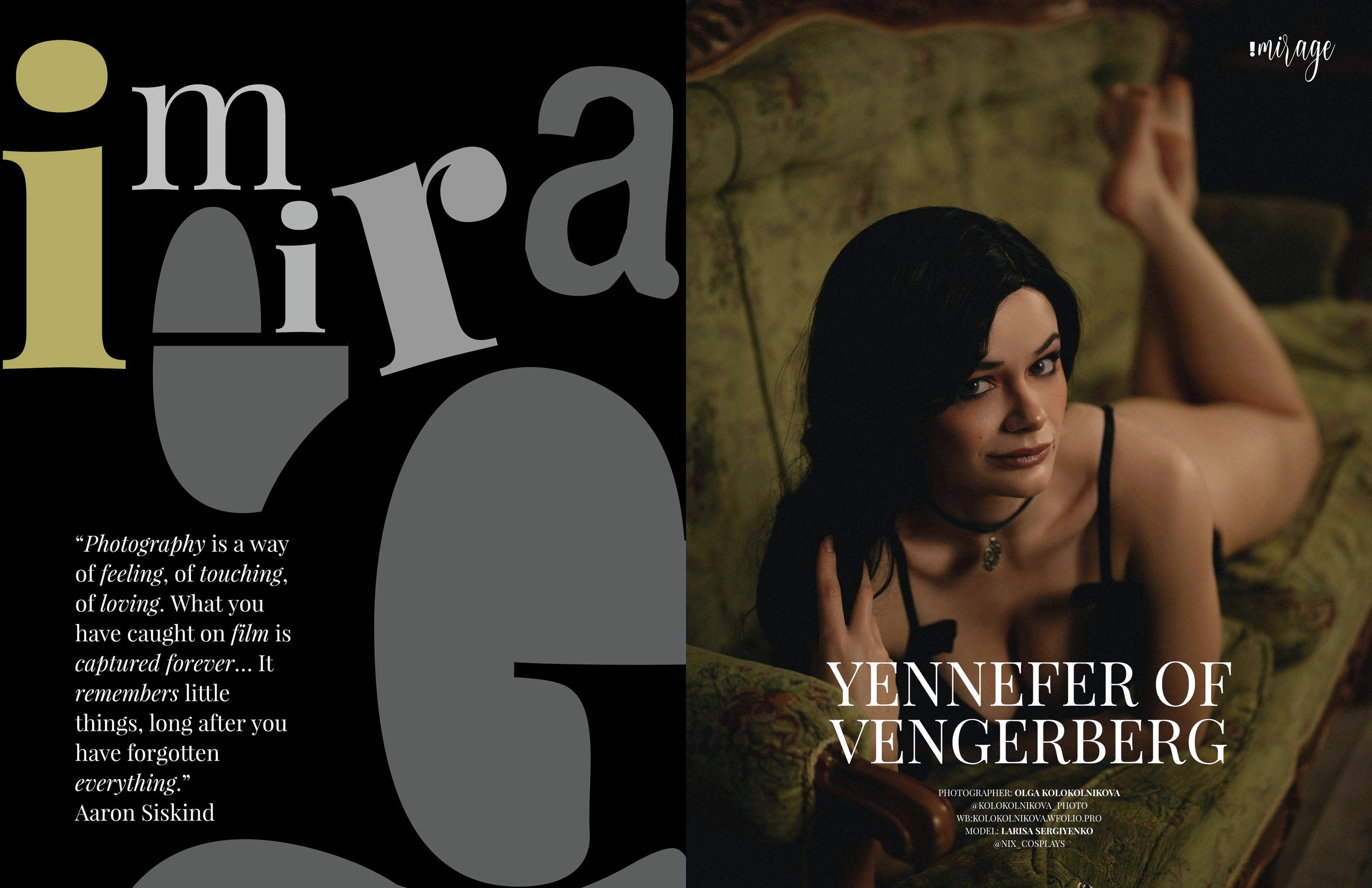 IMIRAGE magazine.  Toronto, ON Canada