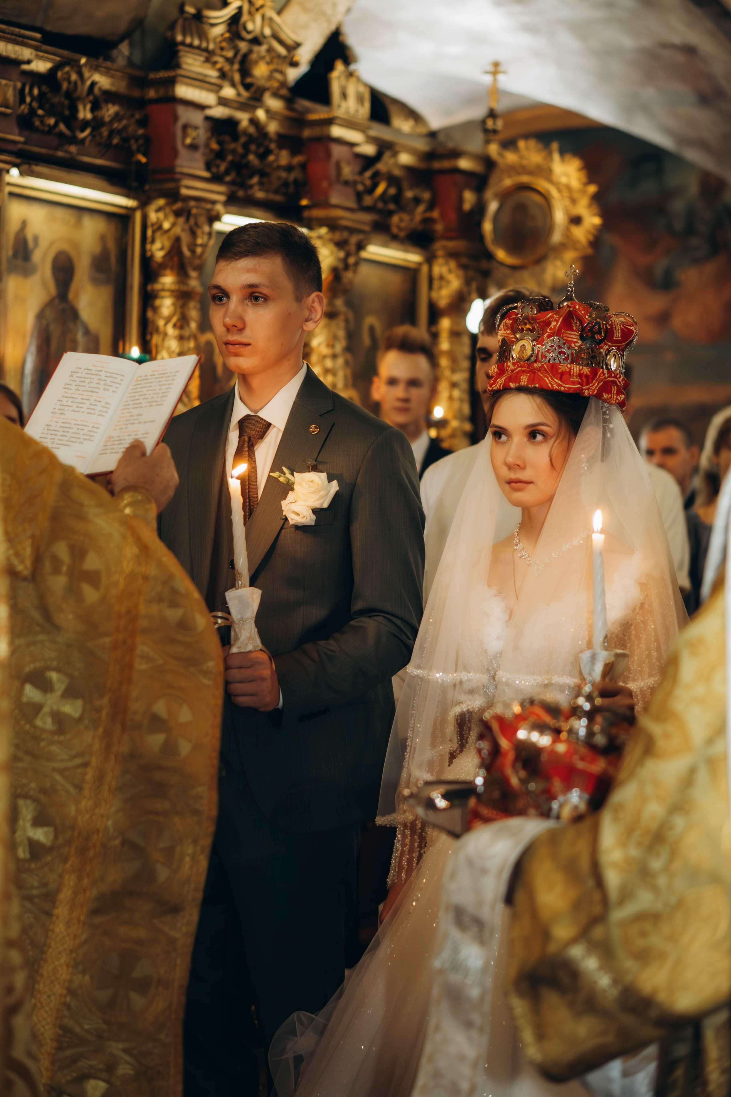 Венчание Поликарпа и Антонины Церковь Рождества Христова. Фотограф Москва Валерия Веденина