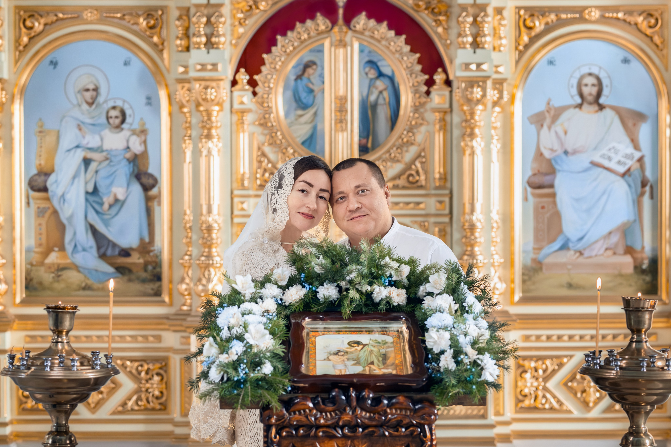 Венчание. Храм Введения во храм Пресвятой Богородицы. Церковный фотограф на Таинство Крещения и Венчания в Оренбурге и Оренбургской области Екатерина Белкина