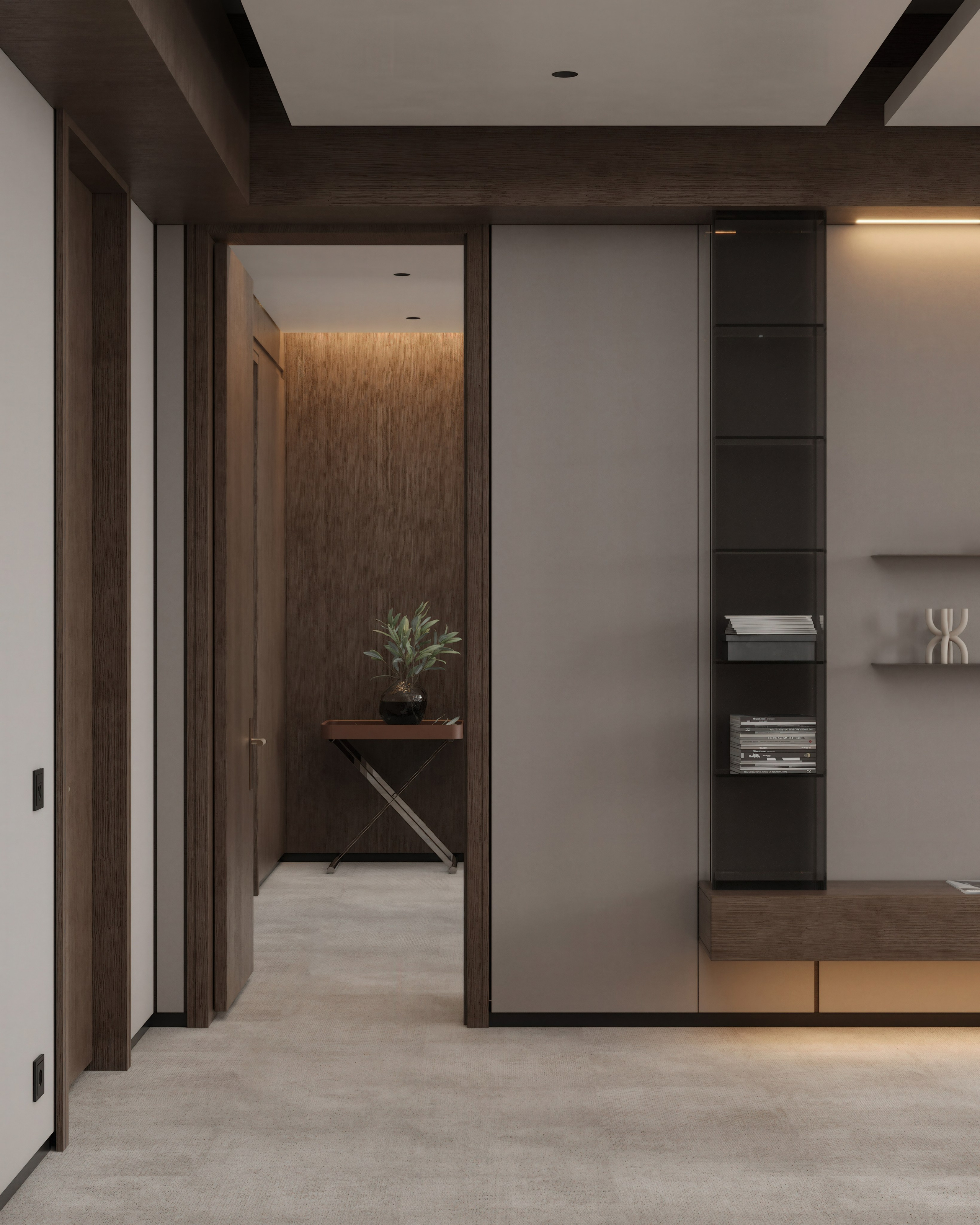 Кабинет руководителя и переговорная № 1. 3D визуализация интерьера и архитектурной среды