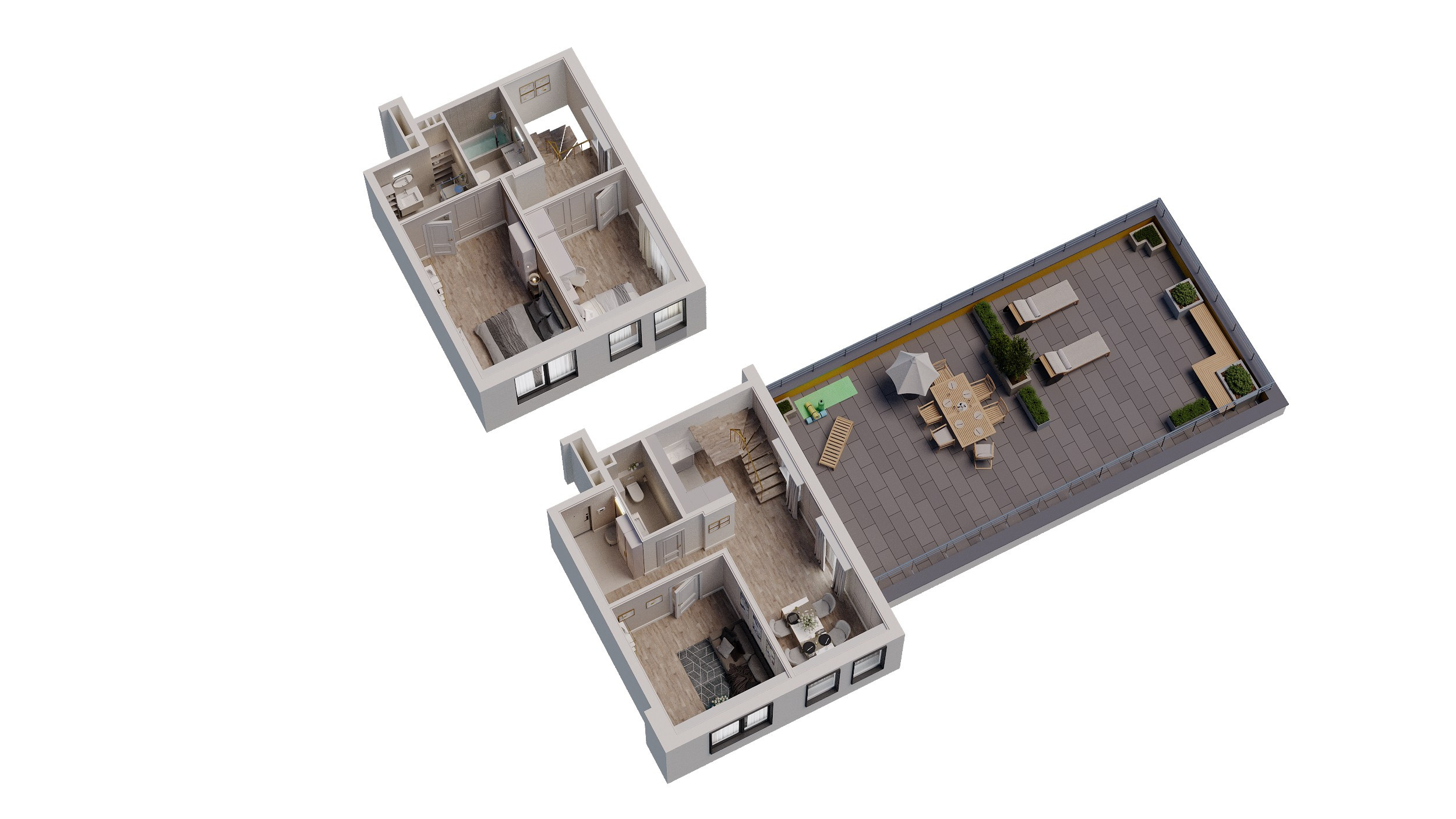 3D планировки. 3D визуализация интерьера и архитектурной среды