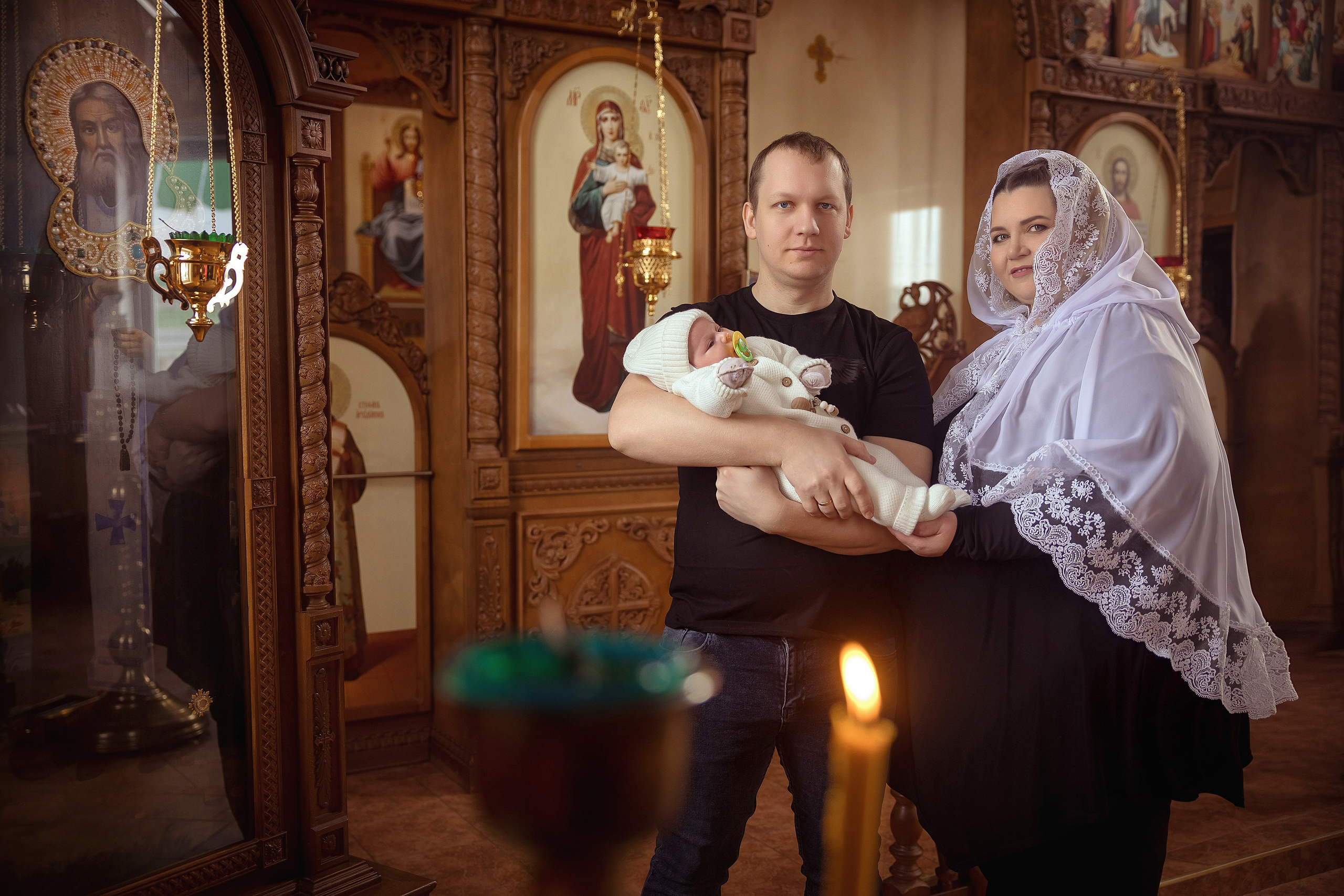 Крещение Евы храм Серафима Саровского. Фотограф на крещение и венчание